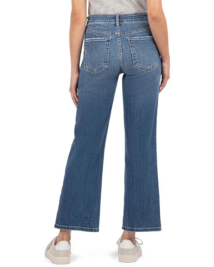 Petite Meg High Rise Frt Pin Tuck Wide Hem Basic Bck Product Image