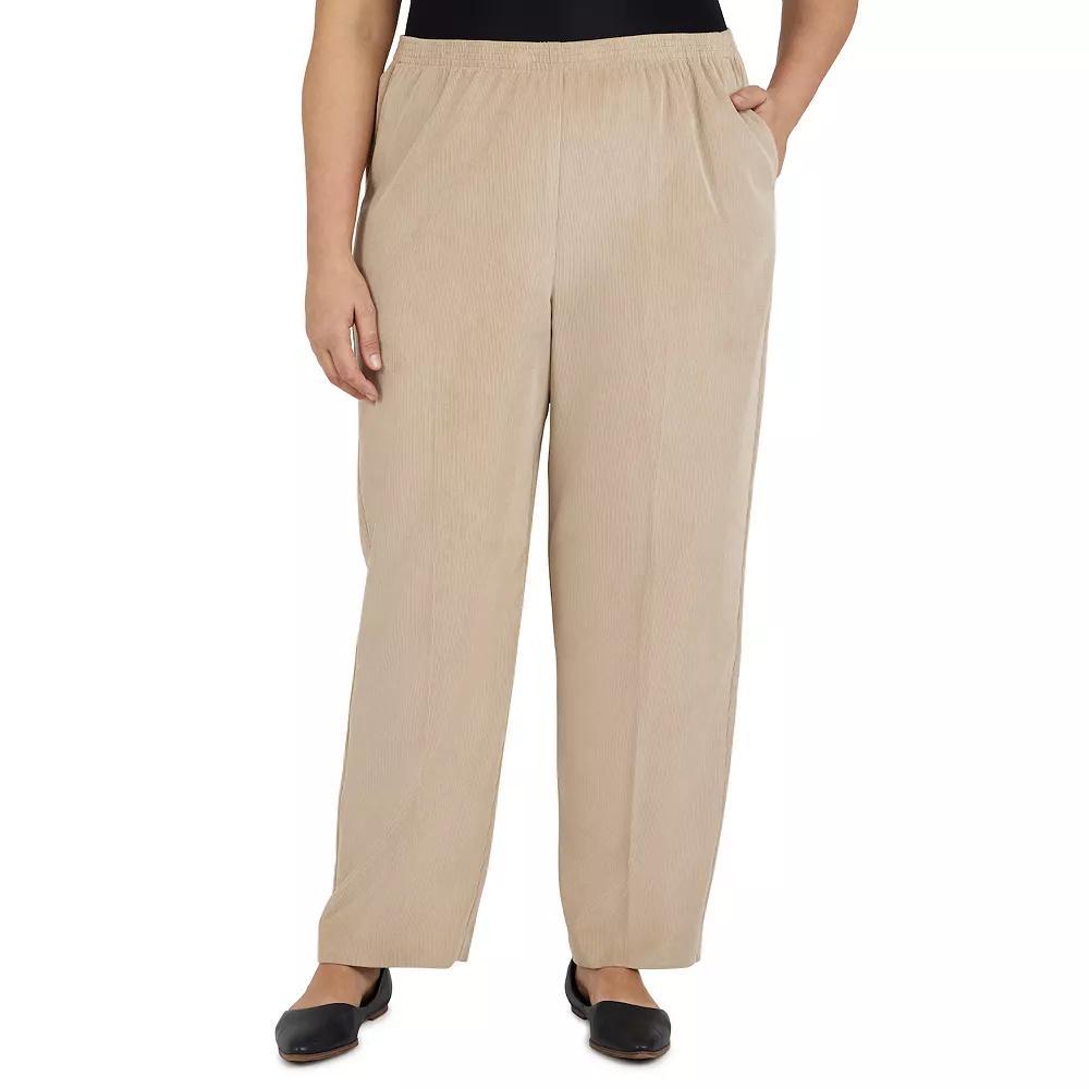 Plus Size Alfred Dunner Classics Pull-On Straight-Leg Pants, Women's, Size: 24W Short Product Image