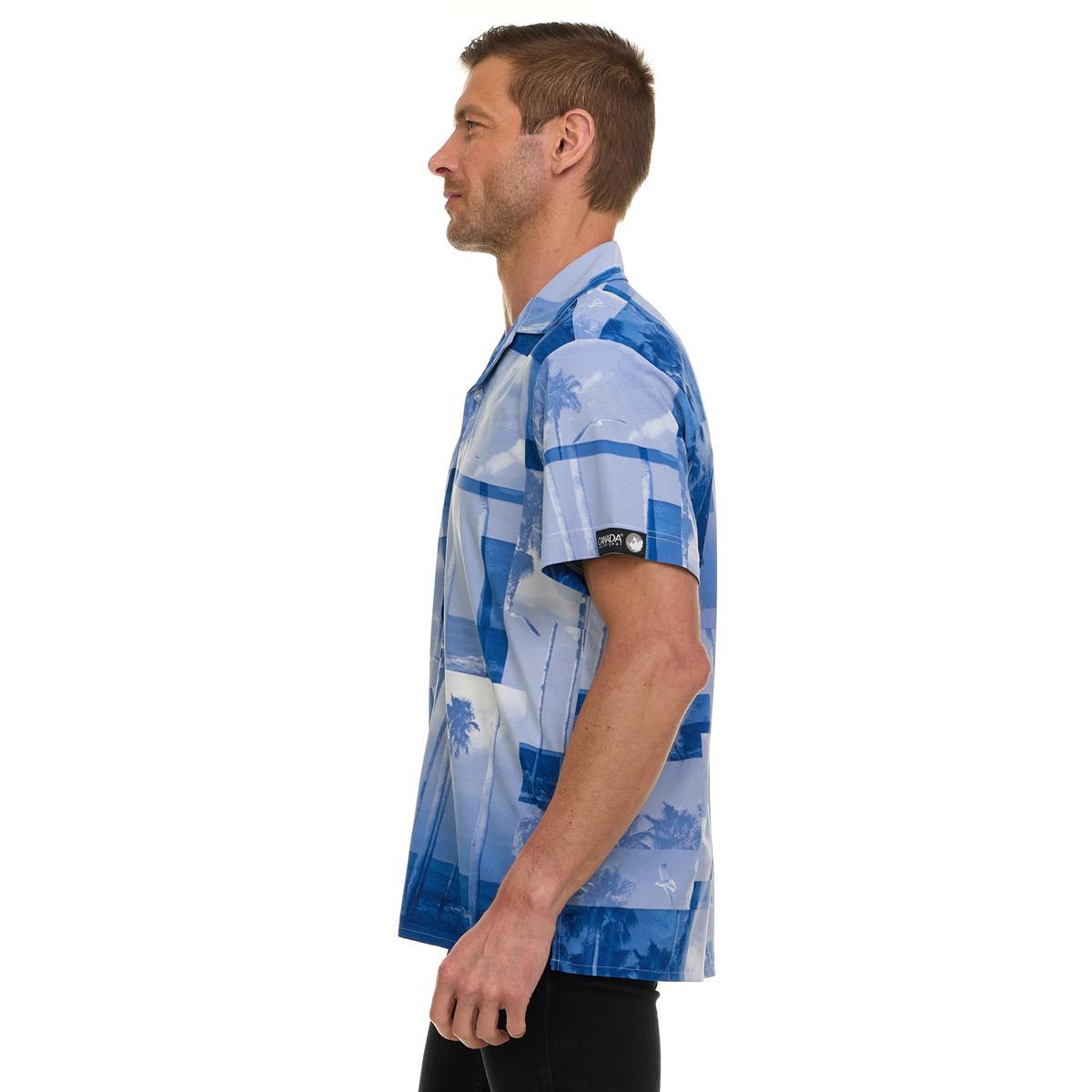 Canada Weather Gear Men’s Printed Camp Collar Shirt Product Image