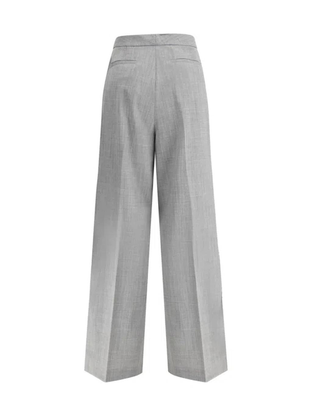 FABIANA FILIPPI Wide-leg Casual Pants In Grey Product Image
