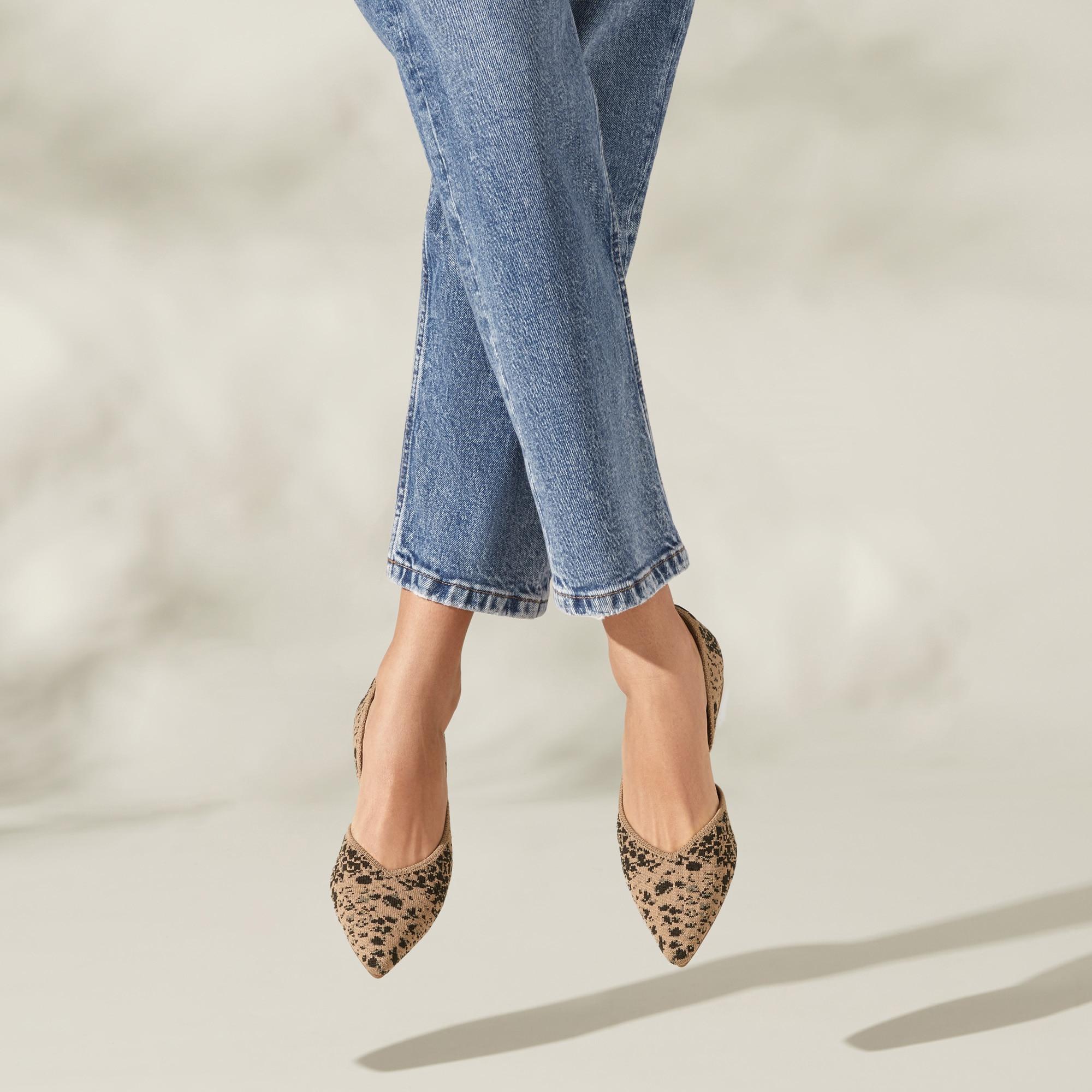 Pointed-Toe D'Orsay Flats (Melia) Product Image