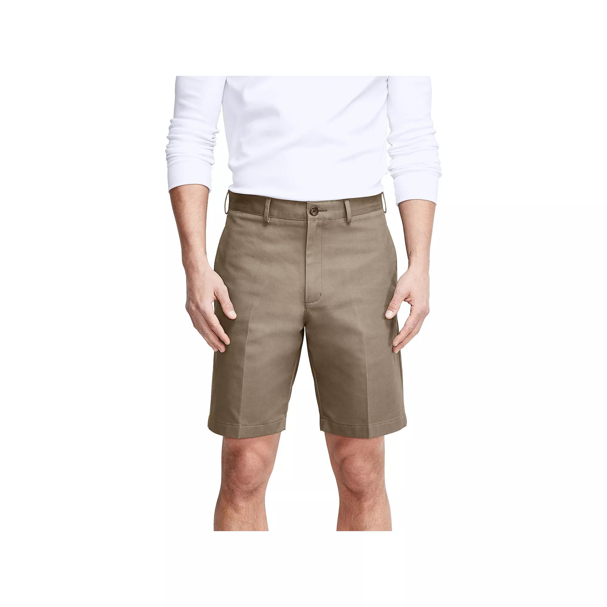 Big & Tall Lands' End Chino Shorts, Men's, Size: 48, Green Product Image