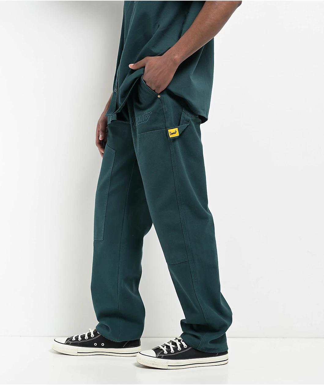 Donut Wrench Double Knee Green Carpenter Jeans Product Image