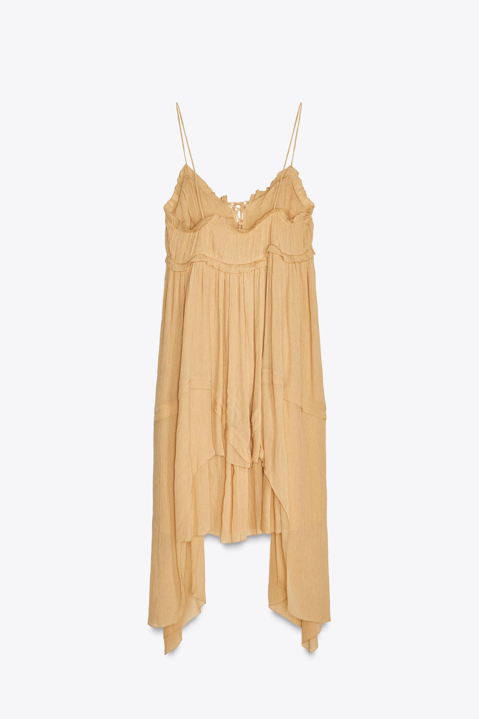 ASYMMETRIC RUFFLED DRESS ZW COLLECTION Product Image