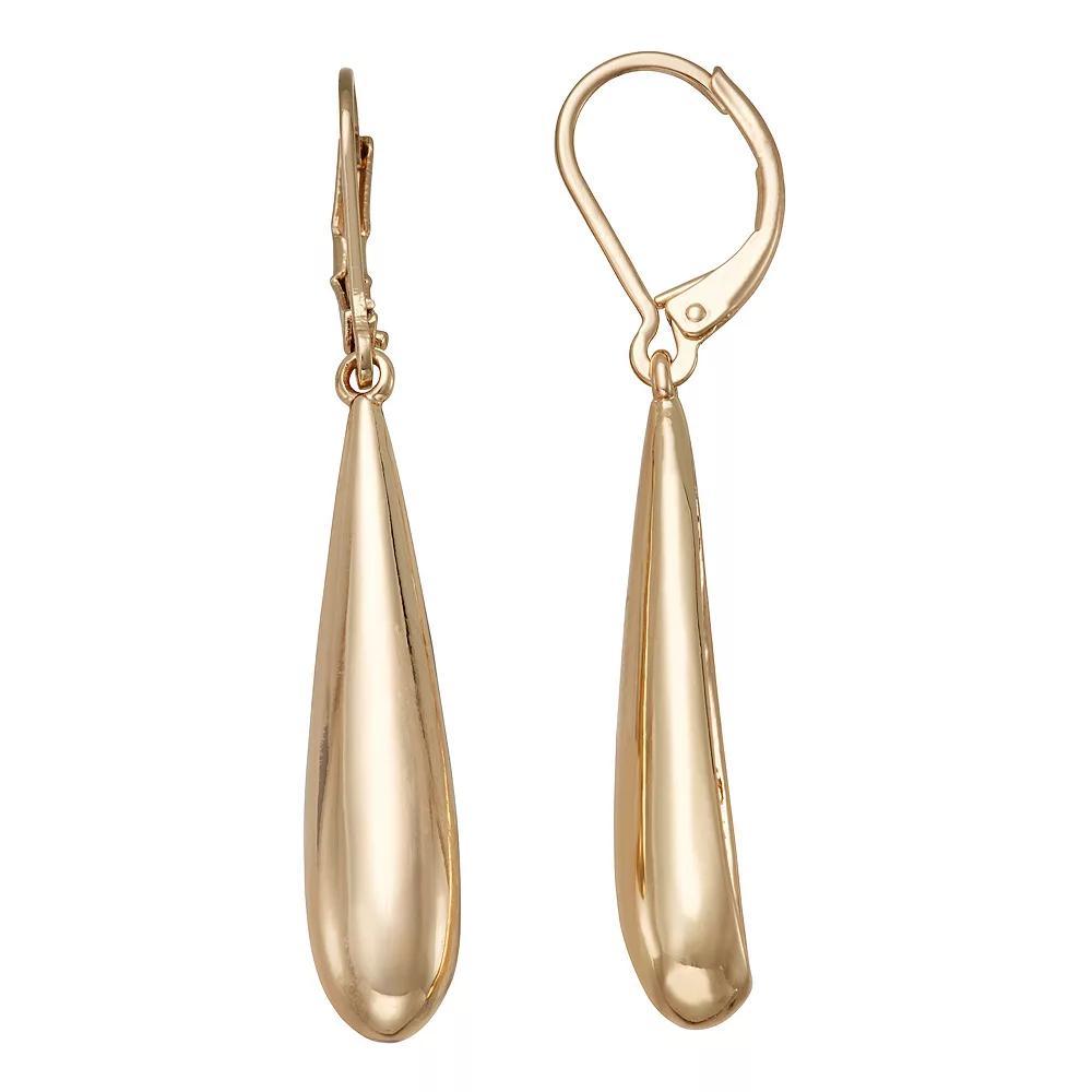 Nine West Gold Tone Drop Earrings, Women's Product Image