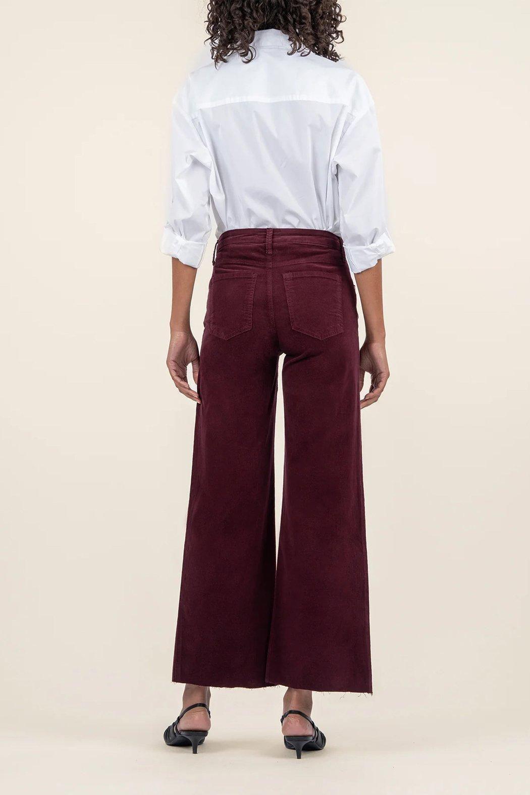 Meg High Rise Plum Cord Product Image