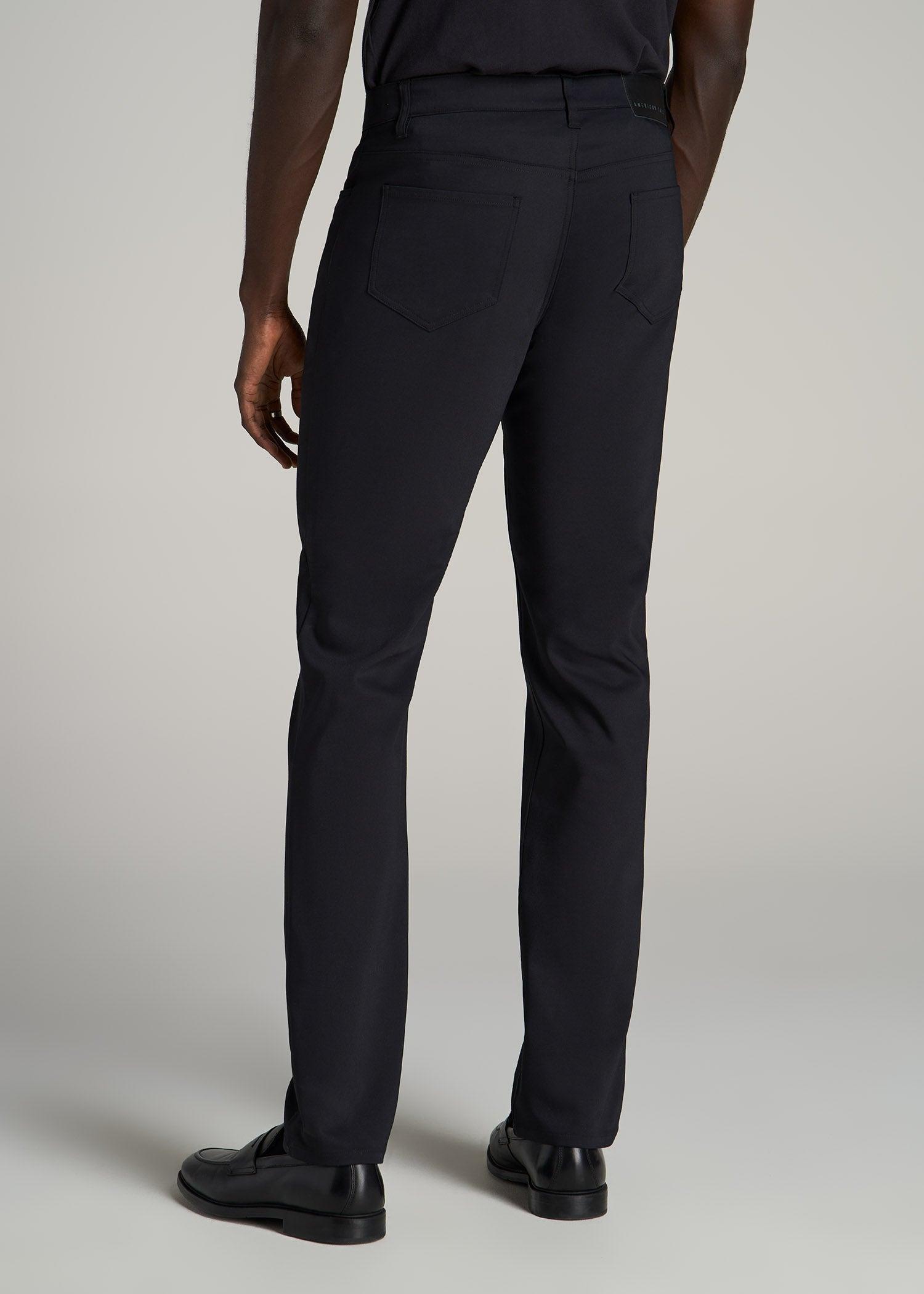 365 Stretch 5-Pocket TAPERED Pants for Tall Men in Black Product Image
