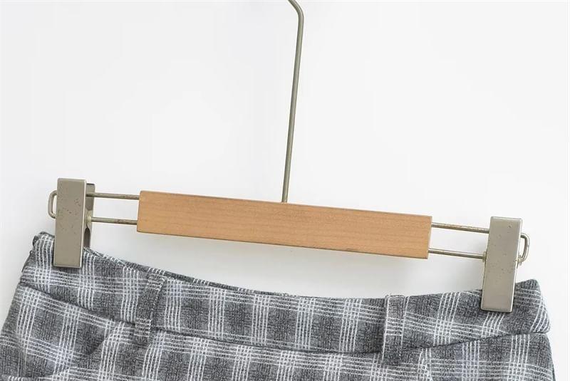High Waist Plaid Mini Skort Product Image