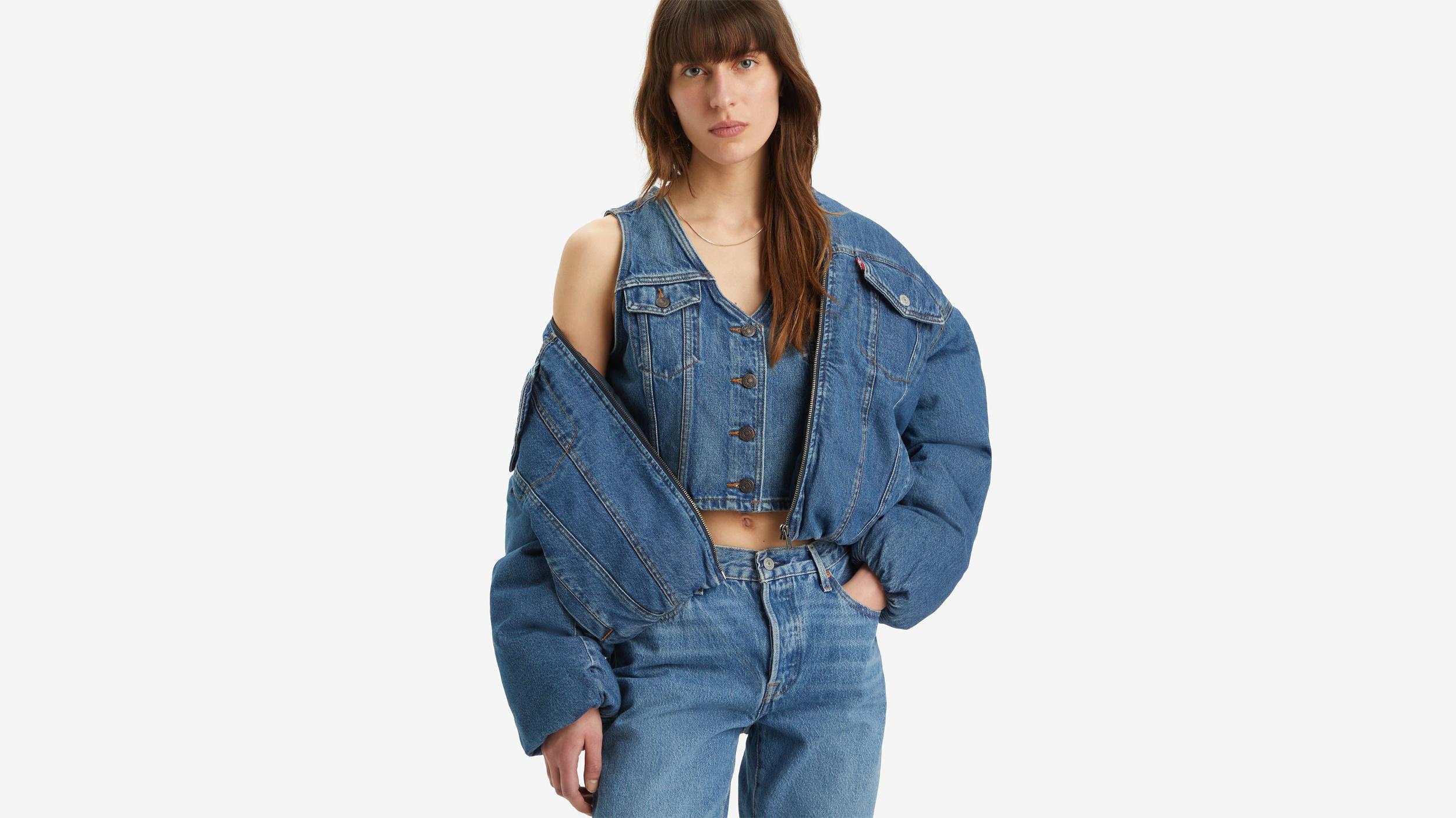 '90s Padded Trucker Jacket Product Image