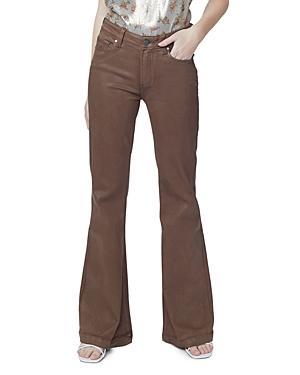 Womens Genevieve High-Rise Coated Stretch Flare Jeans Product Image