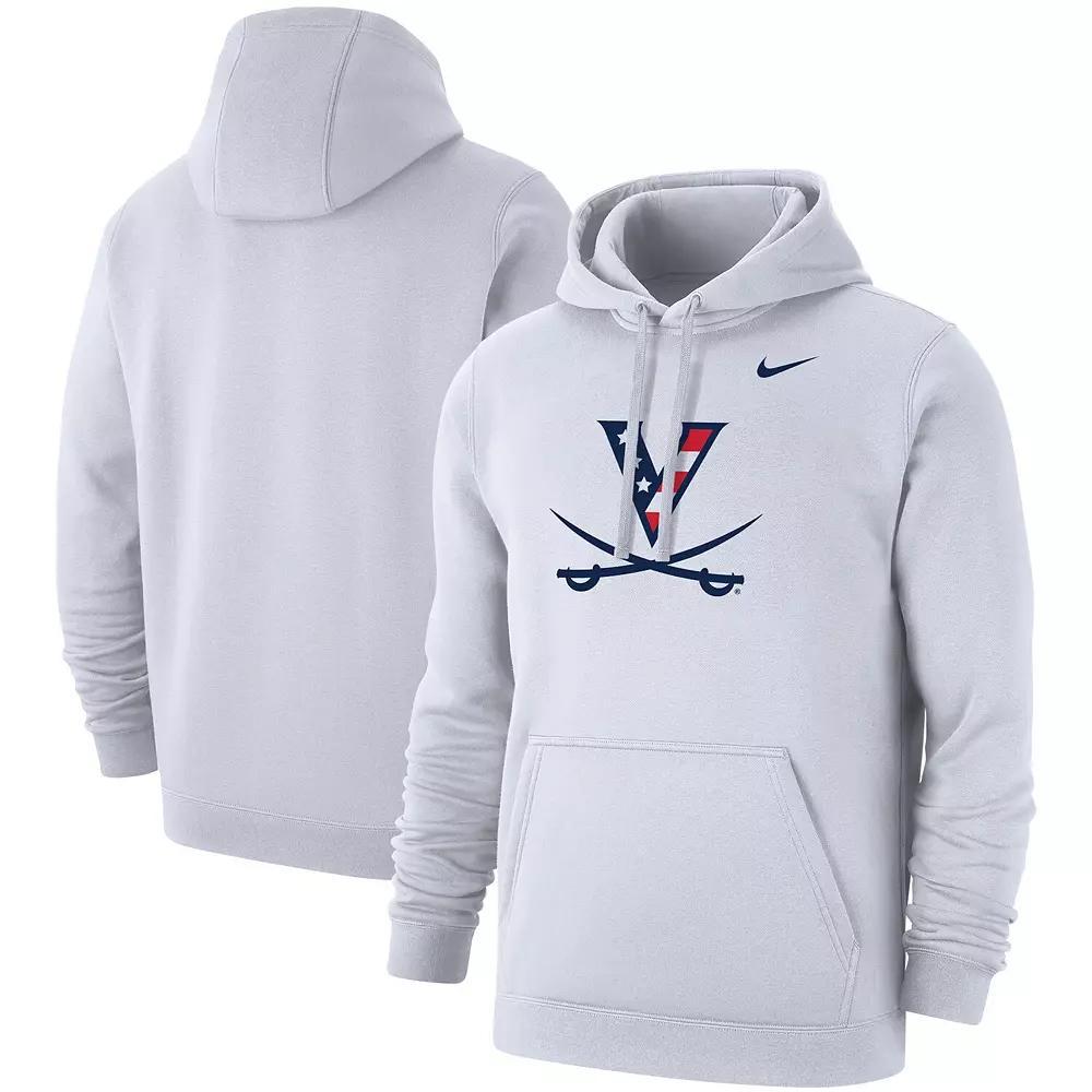 Men's Nike Virginia Cavaliers Red, White & Hoo Club Fleece Pullover Hoodie, Size: 2XL Product Image