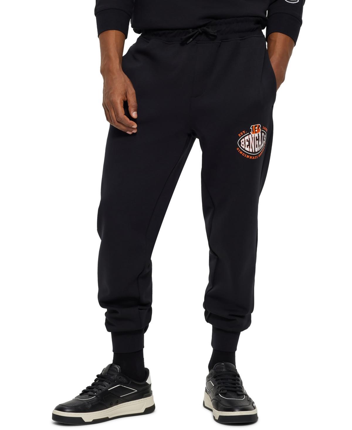 Men's BOSS X NFL  Black Cincinnati Bengals Sack Tri-Blend Tracksuit Pants, Size: 2XL Product Image