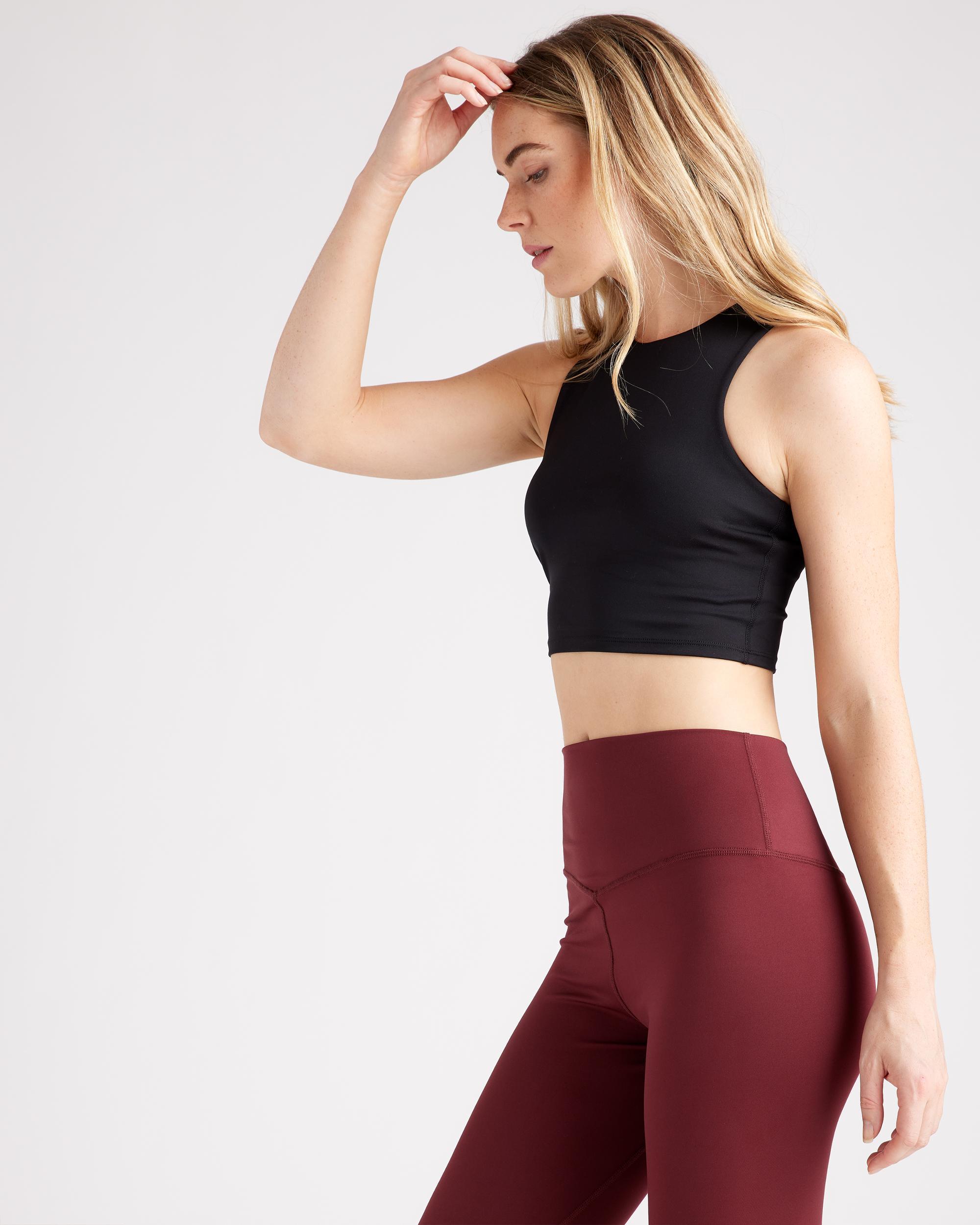 Quince | Women's Ultra-Soft Performance Cropped Tank Top Size XS, 100% Polyester Product Image