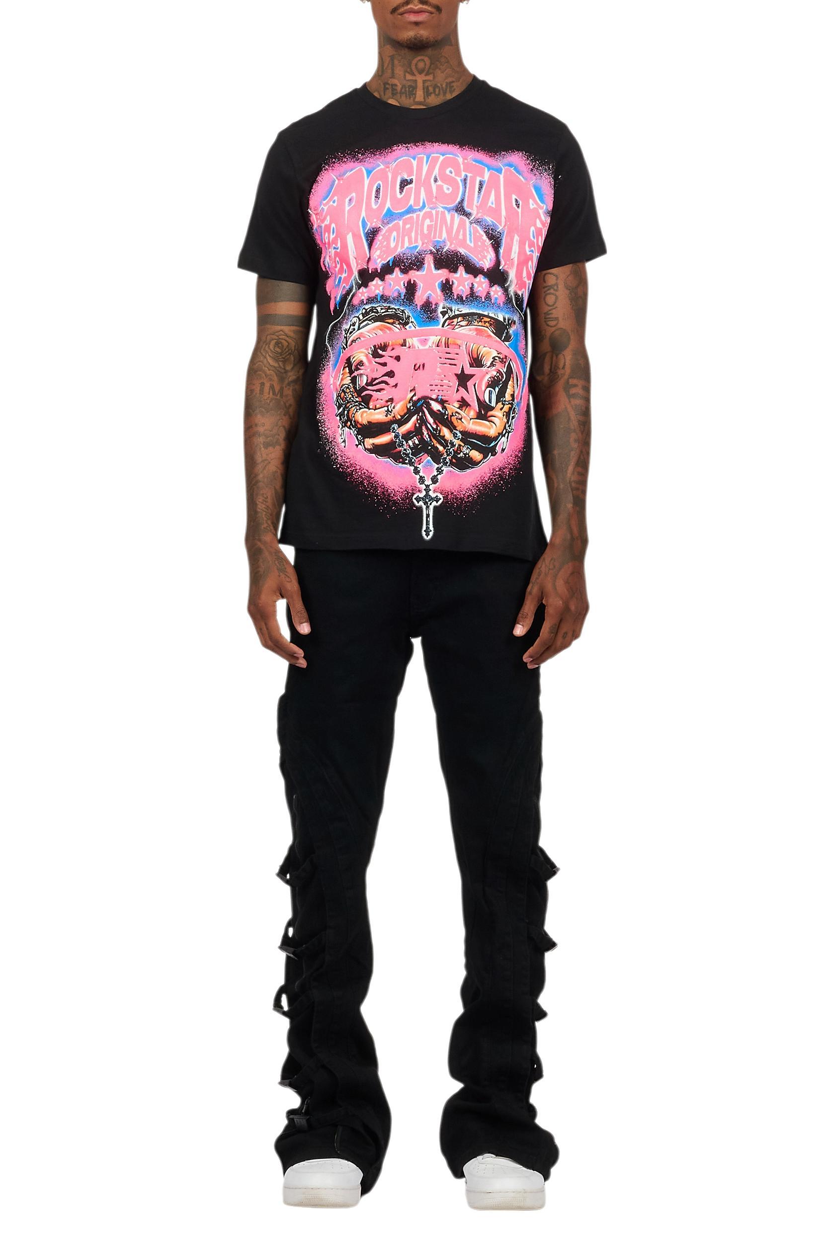 Cairo Black Graphic T-Shirt Male Product Image