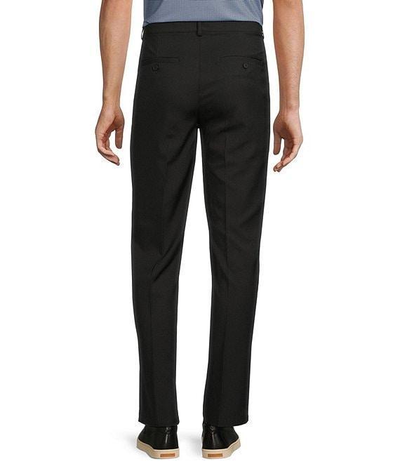 Roundtree & Yorke Performance Stewart Flat Front Classic Fit Solid Pants Product Image