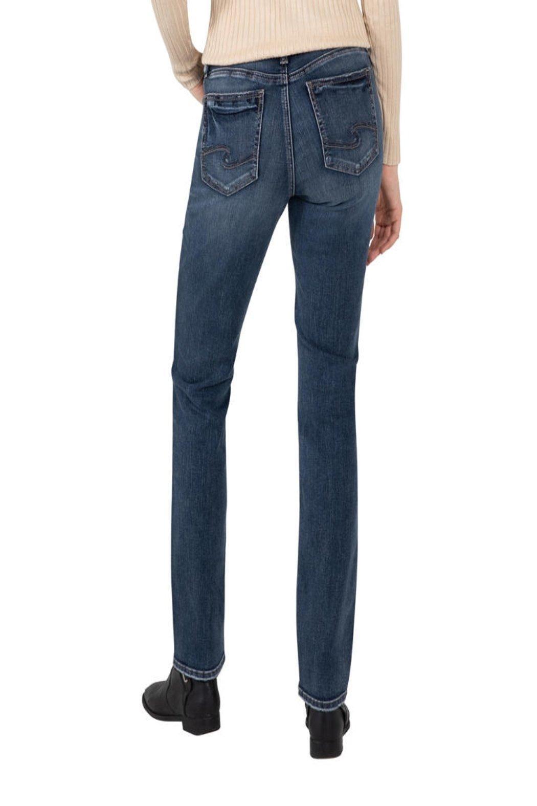 Elyse Mid Rise Straight Leg Jeans Product Image
