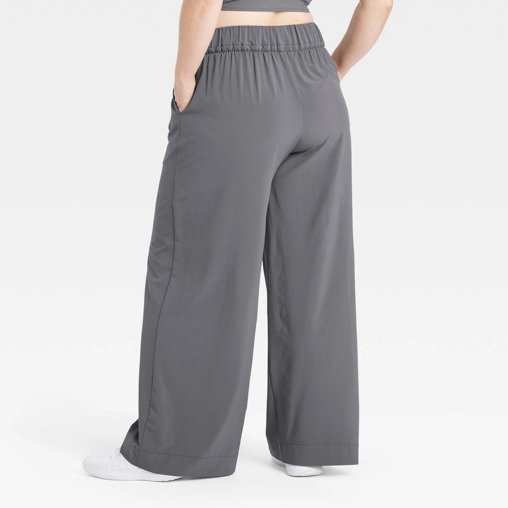 Women's Active Light High-Rise Wide Leg Pants - All In Motion™ Dark Gray XL Product Image