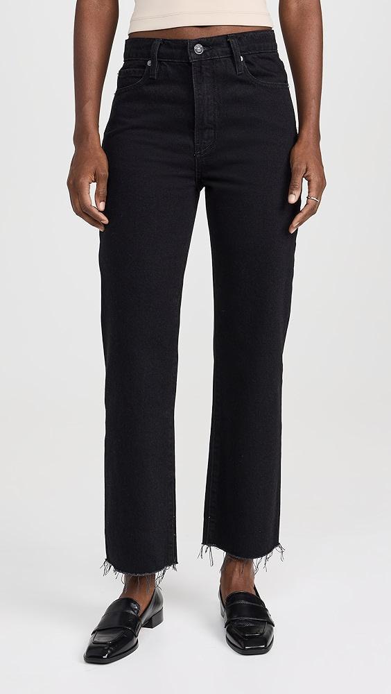 FRAME Le Jane Crop Raw Fray Jeans | Shopbop Product Image