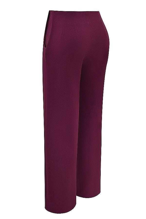 Rivi Wine Straight Leg Trousers Product Image