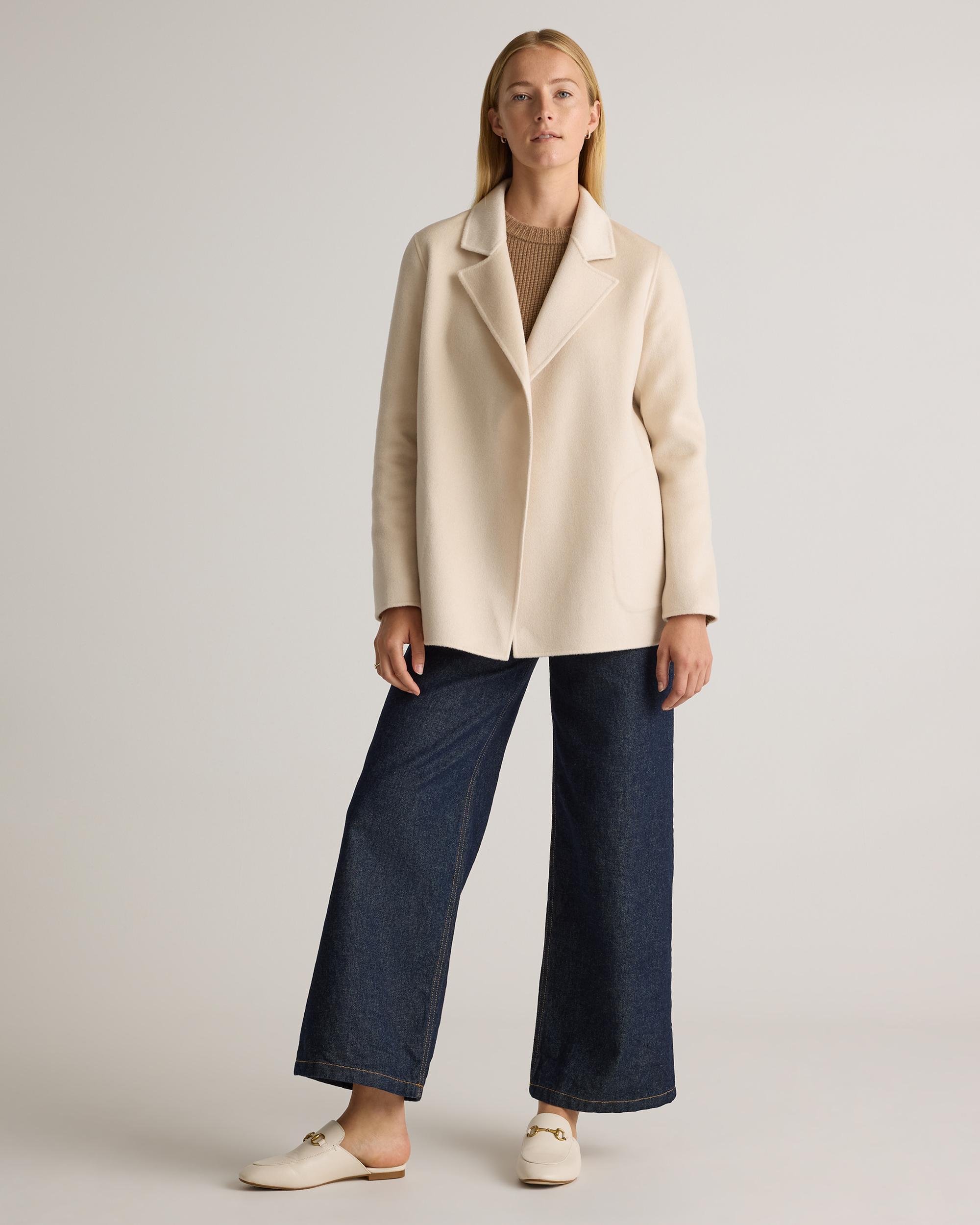 Quince | Women's 100% Mongolian Cashmere Double-Faced Open Blazer Product Image