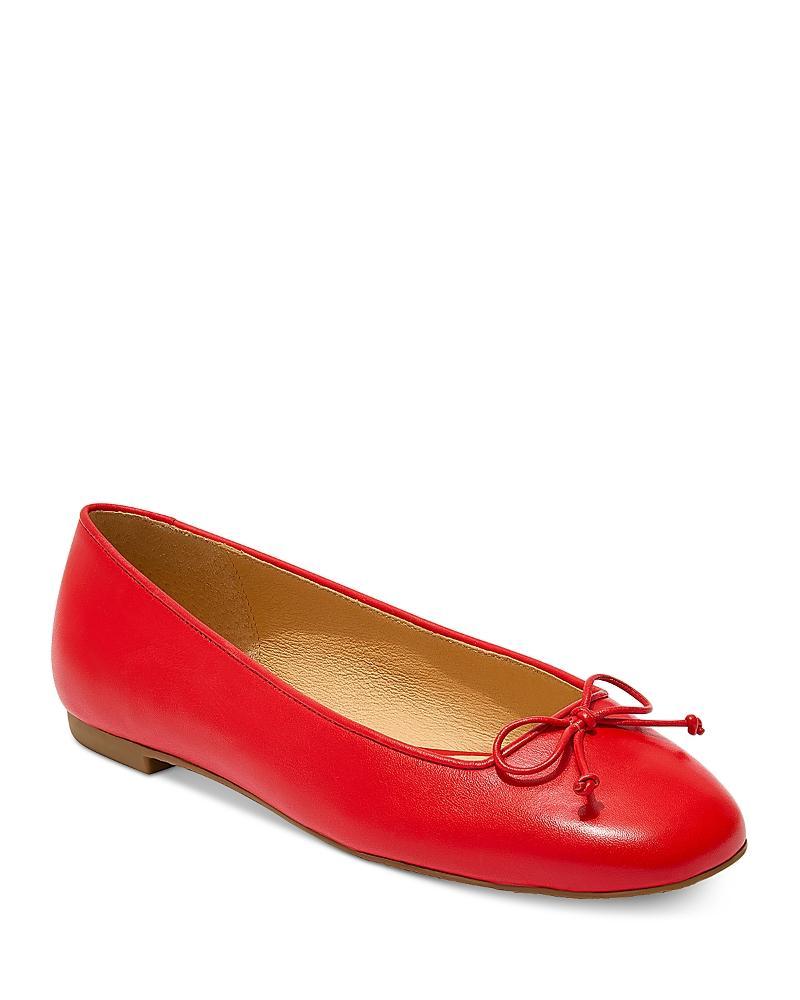 Jack Rogers Kenlyn Ballet Metallic Leather Bow Flats Product Image