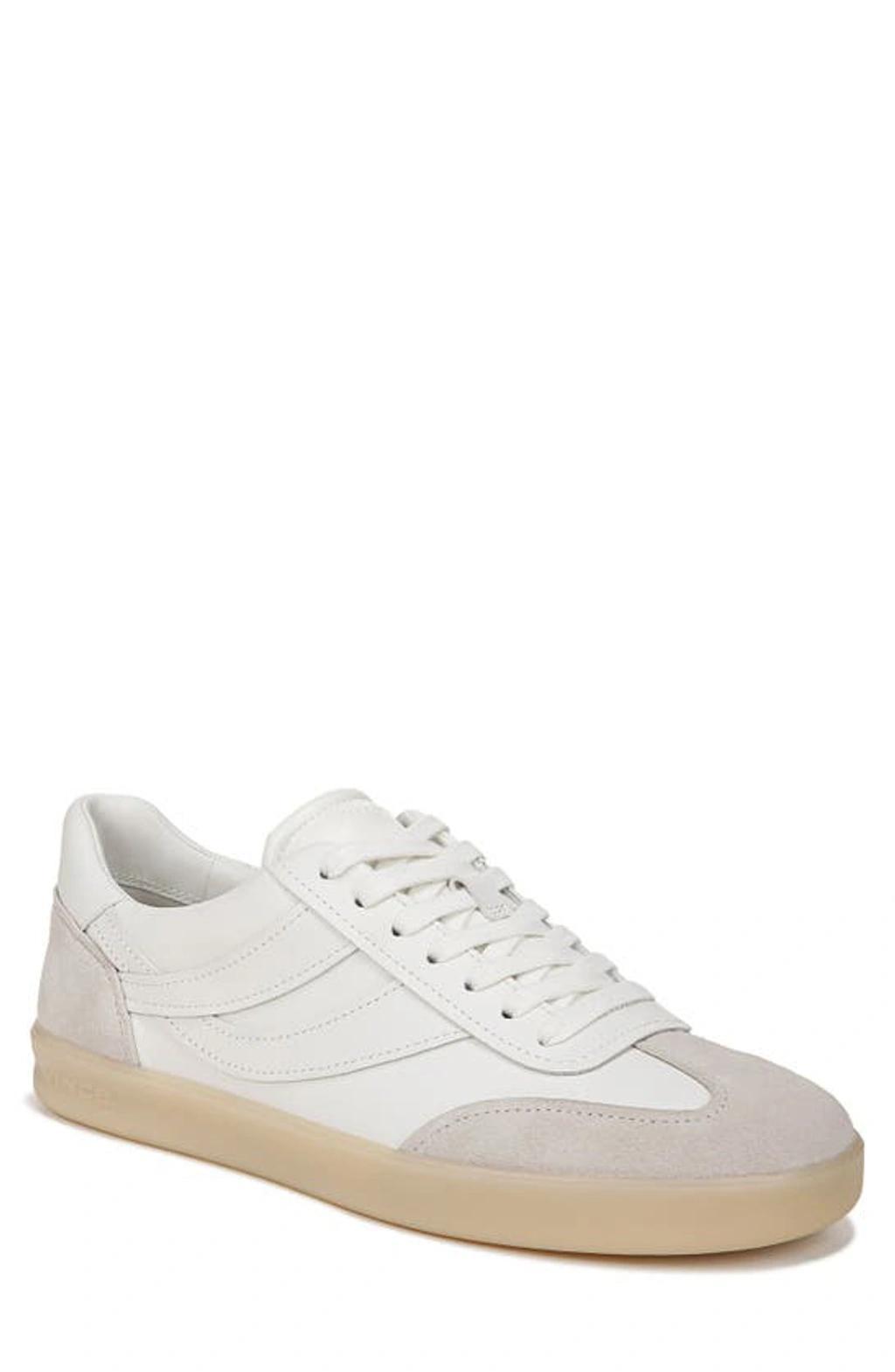 Vince Mens Oasis Leather Lace Up Sneakers Product Image