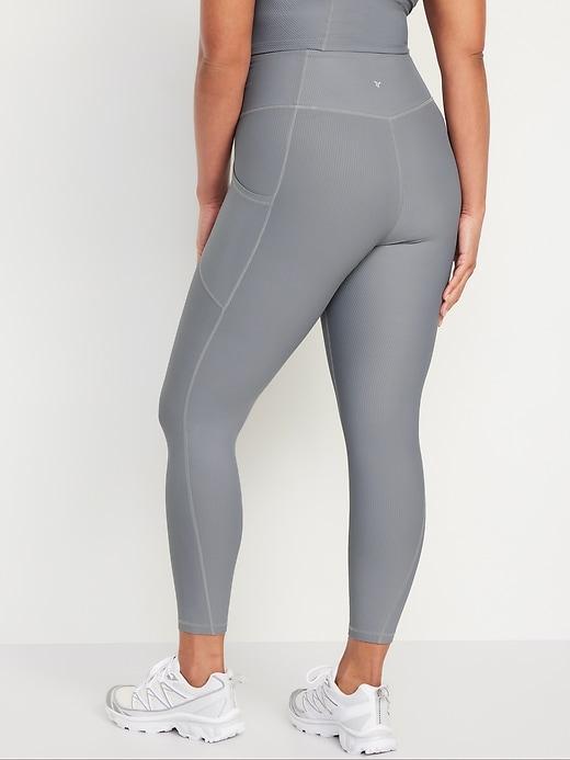 High-Waisted PowerSoft Rib Leggings Product Image