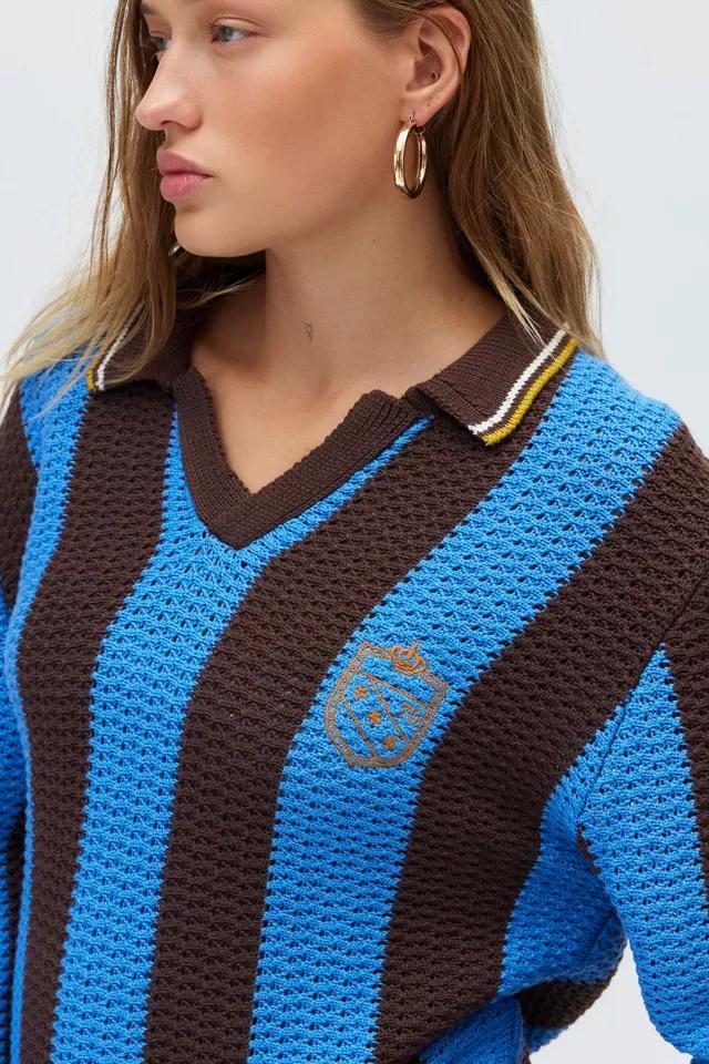 BDG Mitchelle Embroidered Crest Polo Sweater Product Image