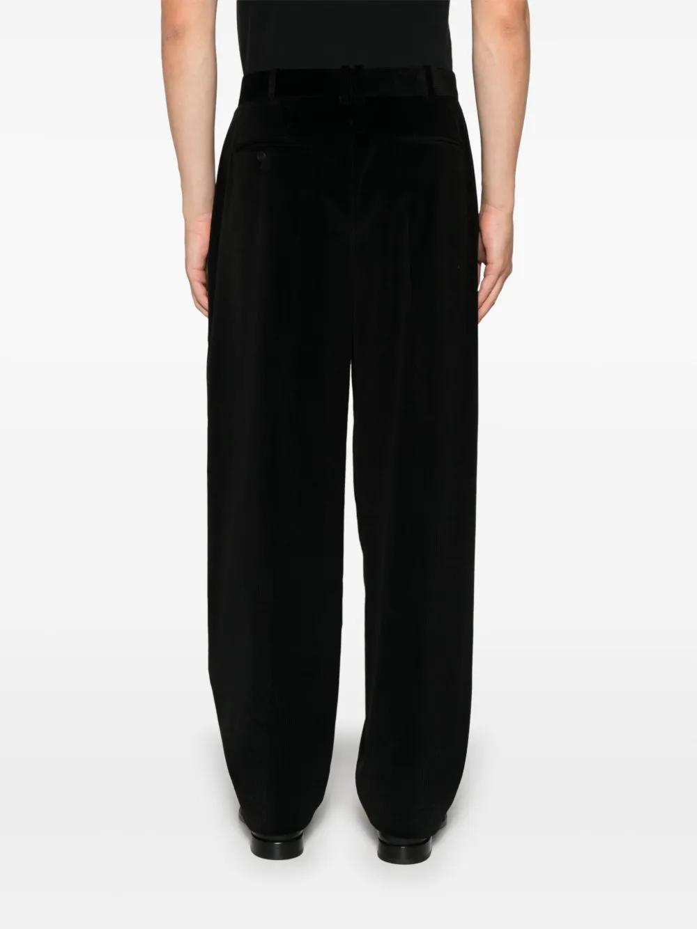 THE ROW Kaol Cotton Tapered Pants In Black Product Image