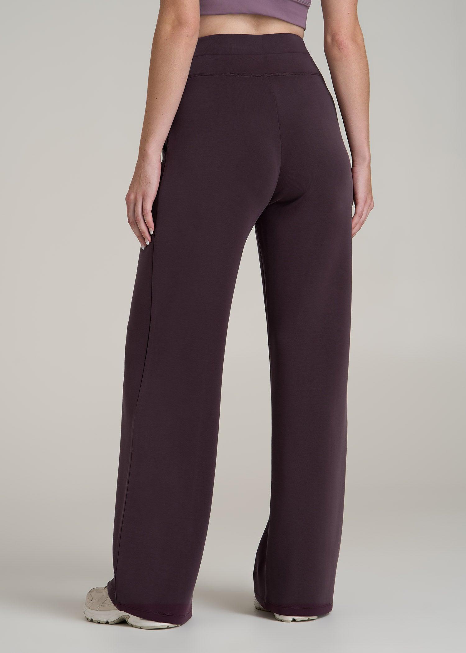 Soft Motion Wide Leg Ultra High Rise Pant for Tall Women in Deep Purple Product Image