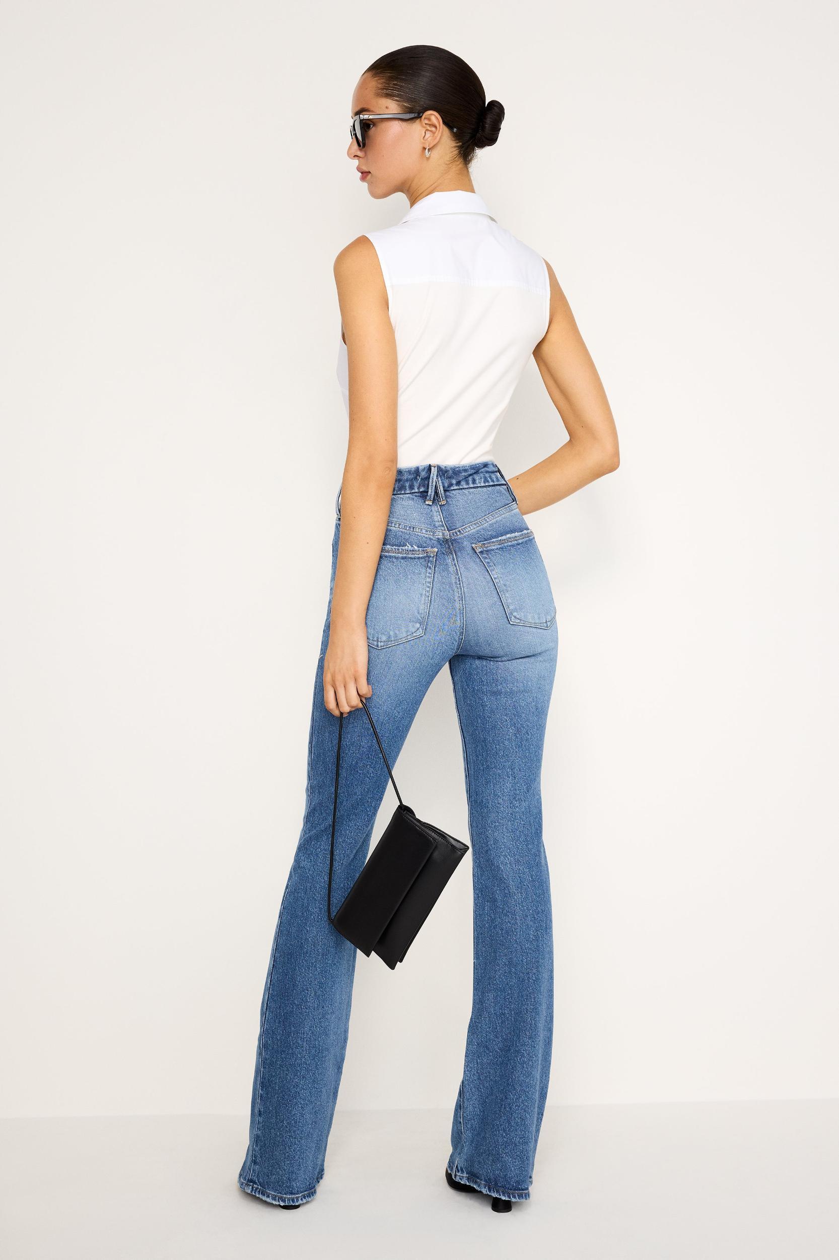SOFT-TECH GOOD CLASSIC SLIM BOOTCUT JEANS | INDIGO627 Product Image