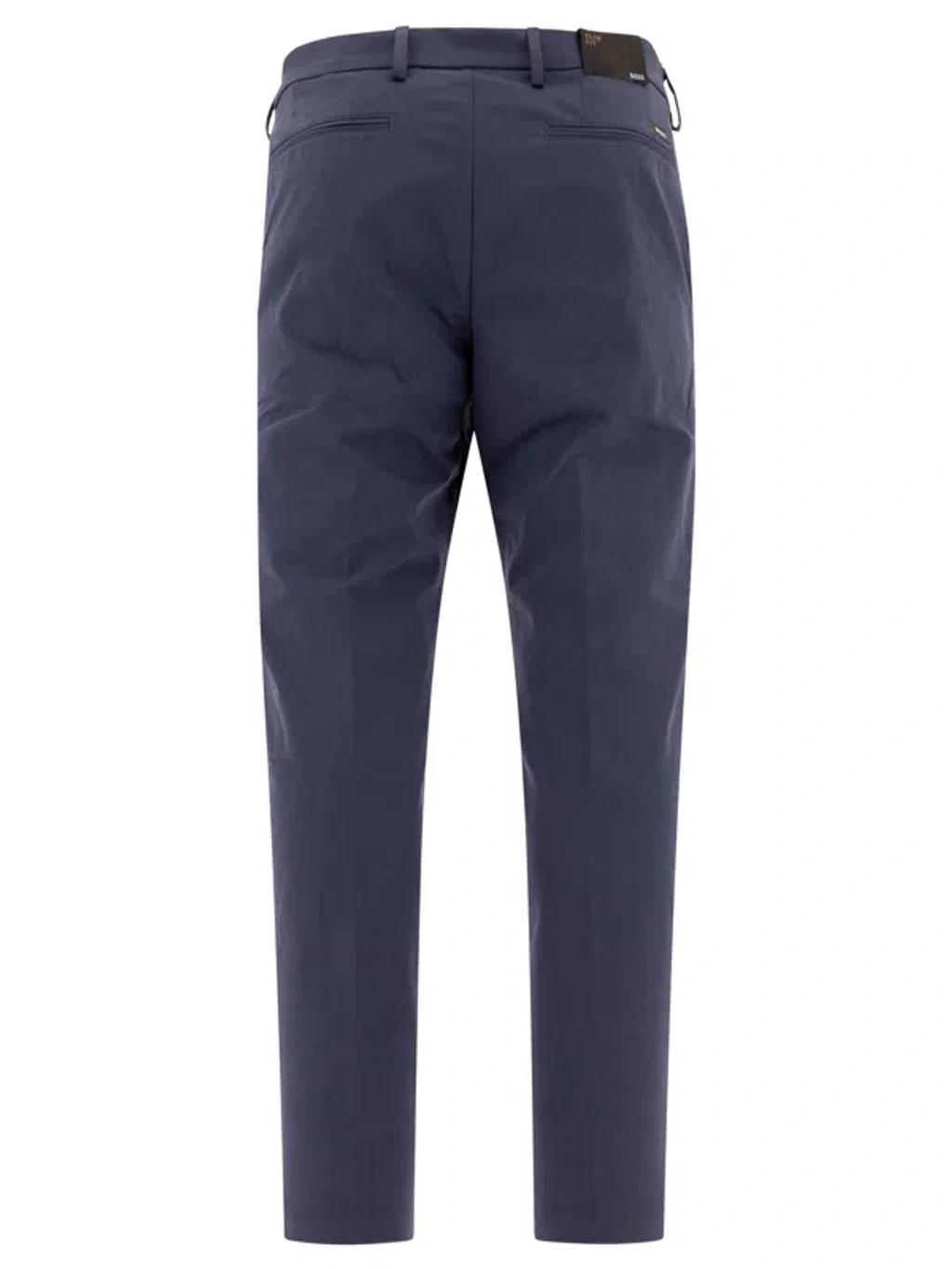 HUGO BOSS Kaito Trousers In Blue Product Image