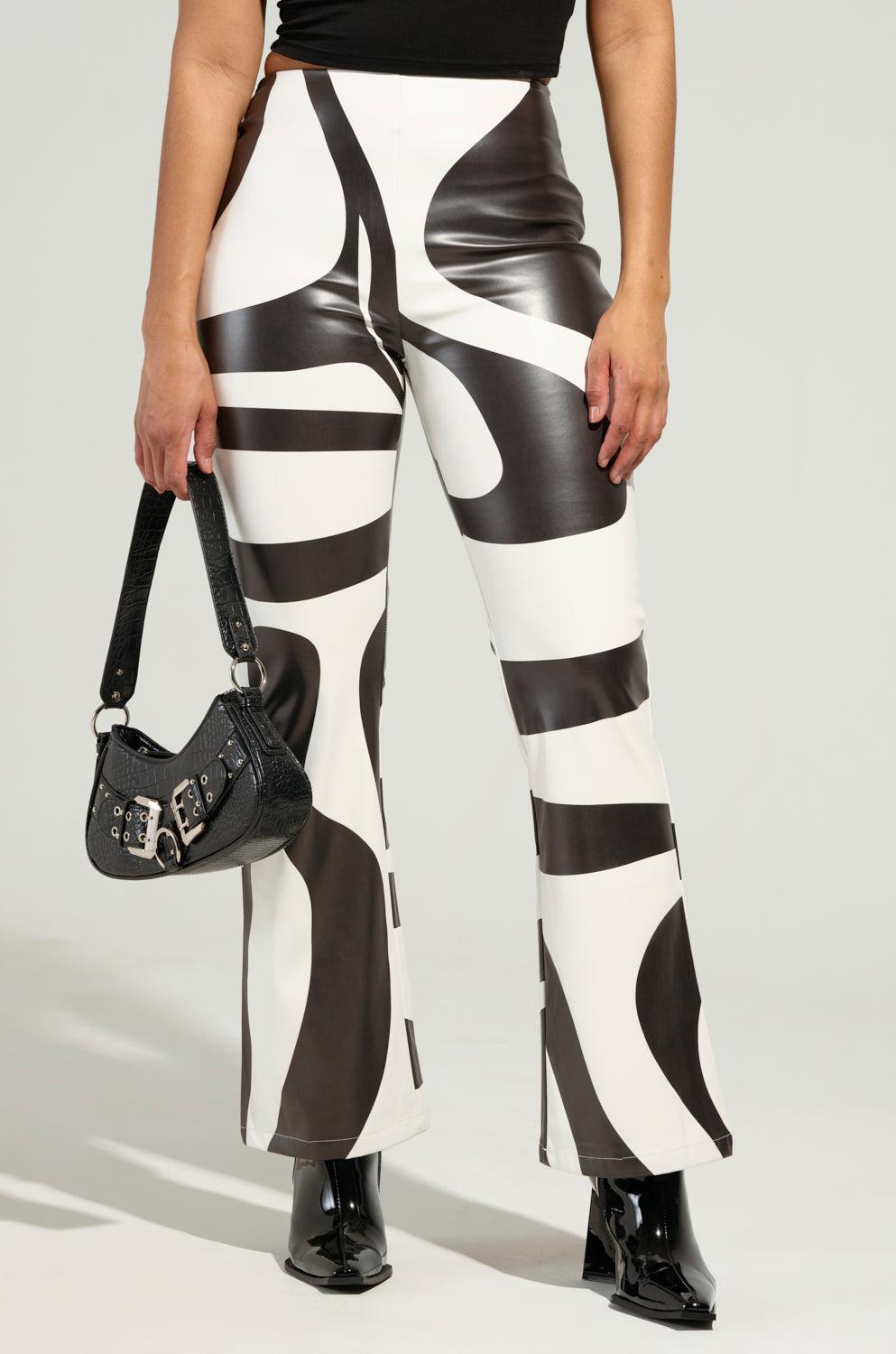 GROOVE ON FAUX LEATHER FLARE TROUSER Girls Product Image
