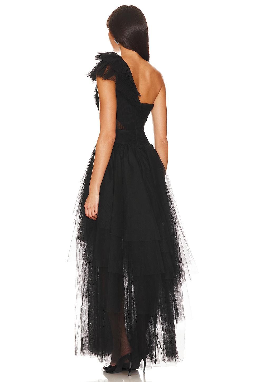 One Shoulder Evening Dress BCBGMAXAZRIA Product Image