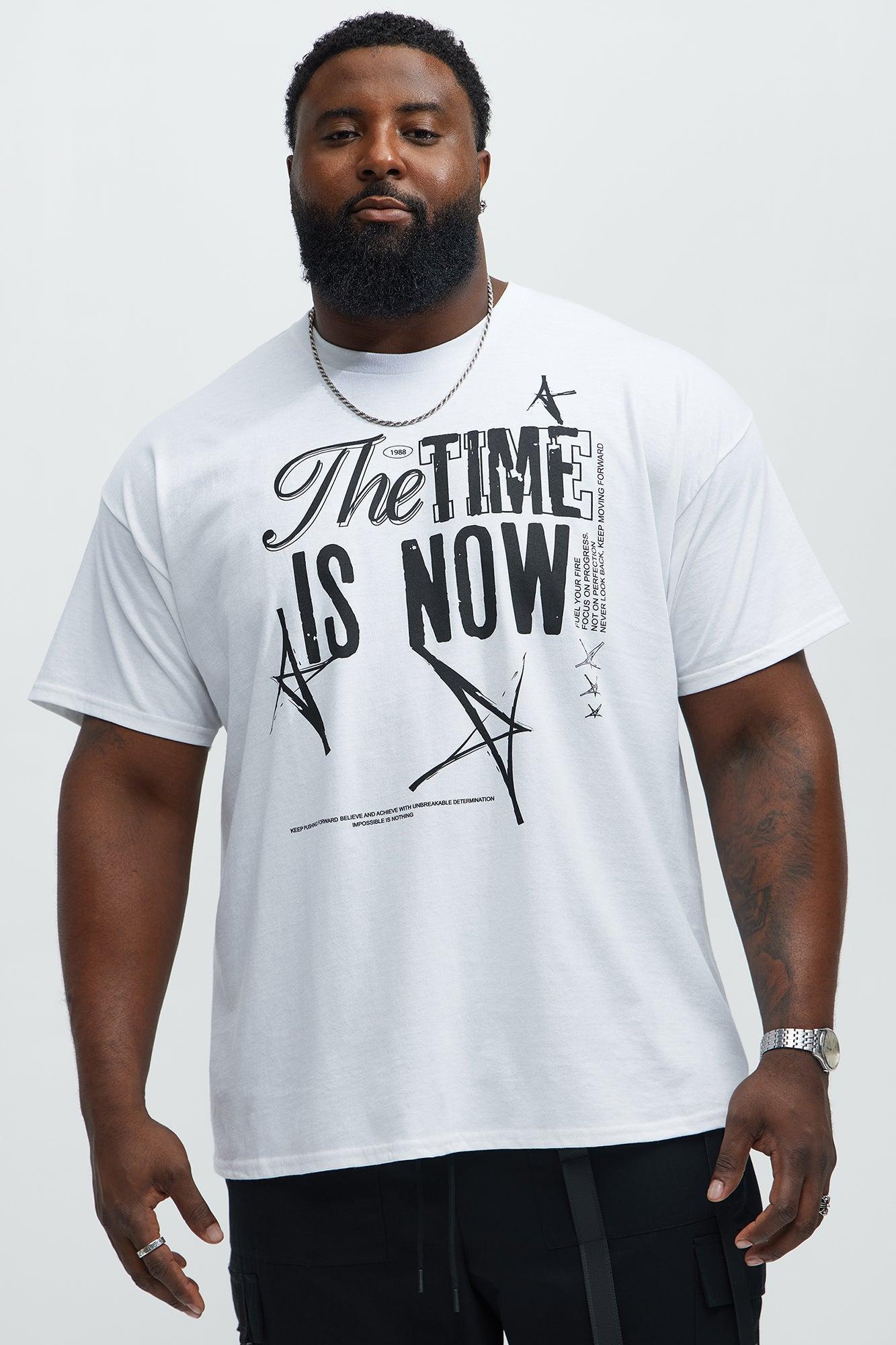 The Time Is Now Short Sleeve Tee - White Product Image