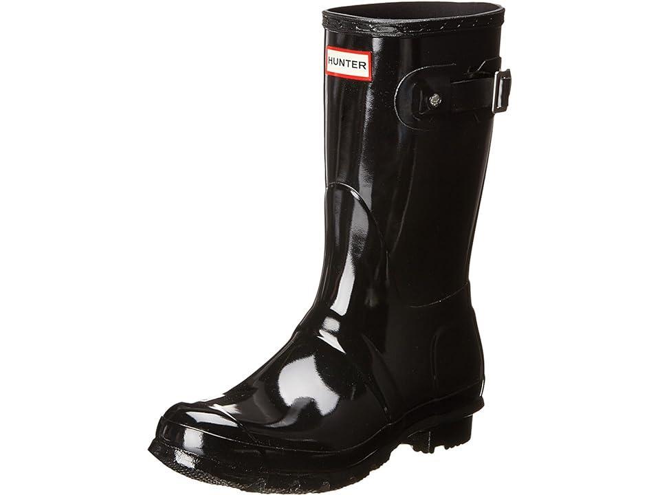 Hunter Womens Original Short Gloss Buckle Strap Rain Boots Product Image