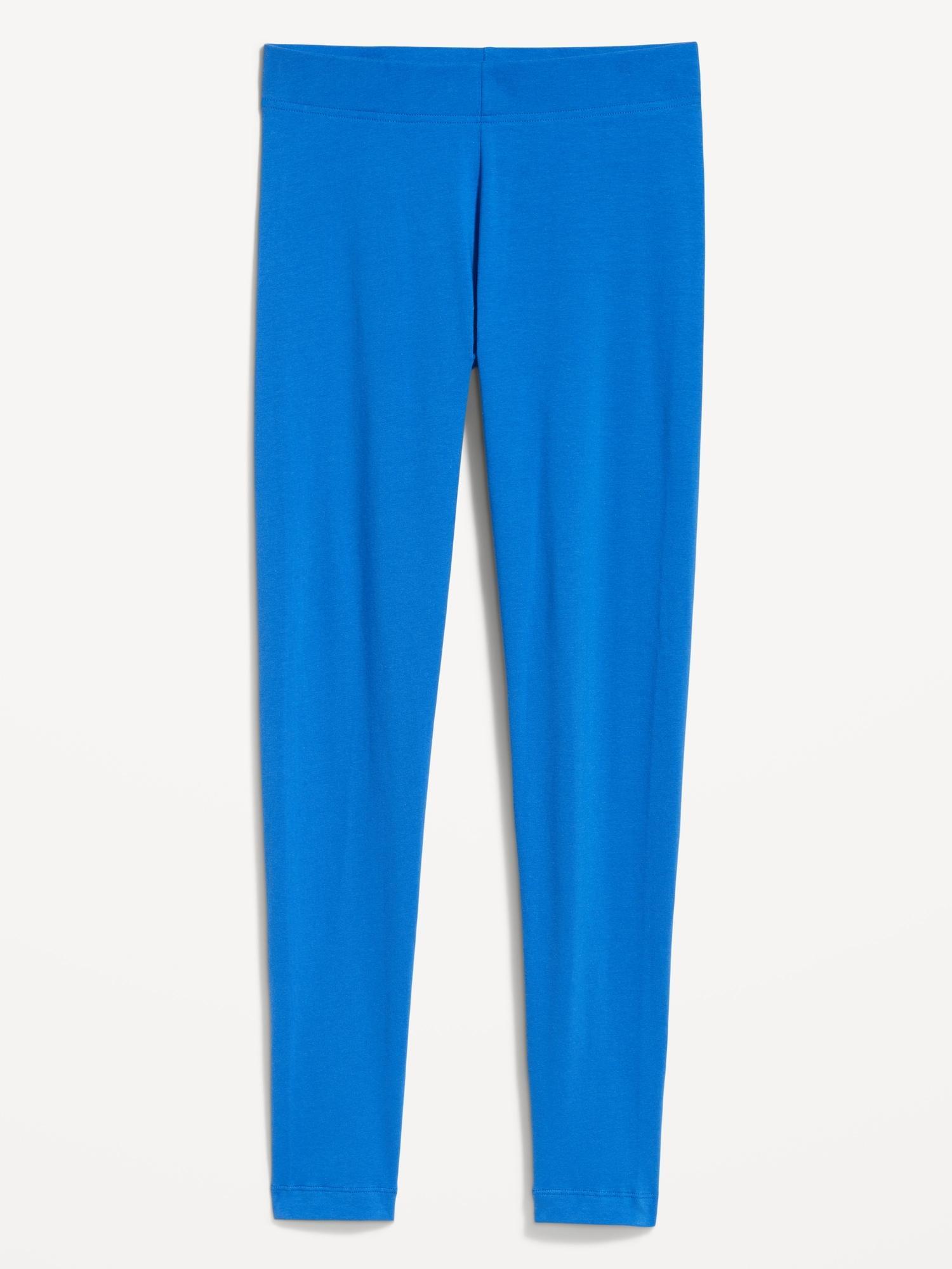 High-Waisted Jersey Fashion Layering Leggings Product Image
