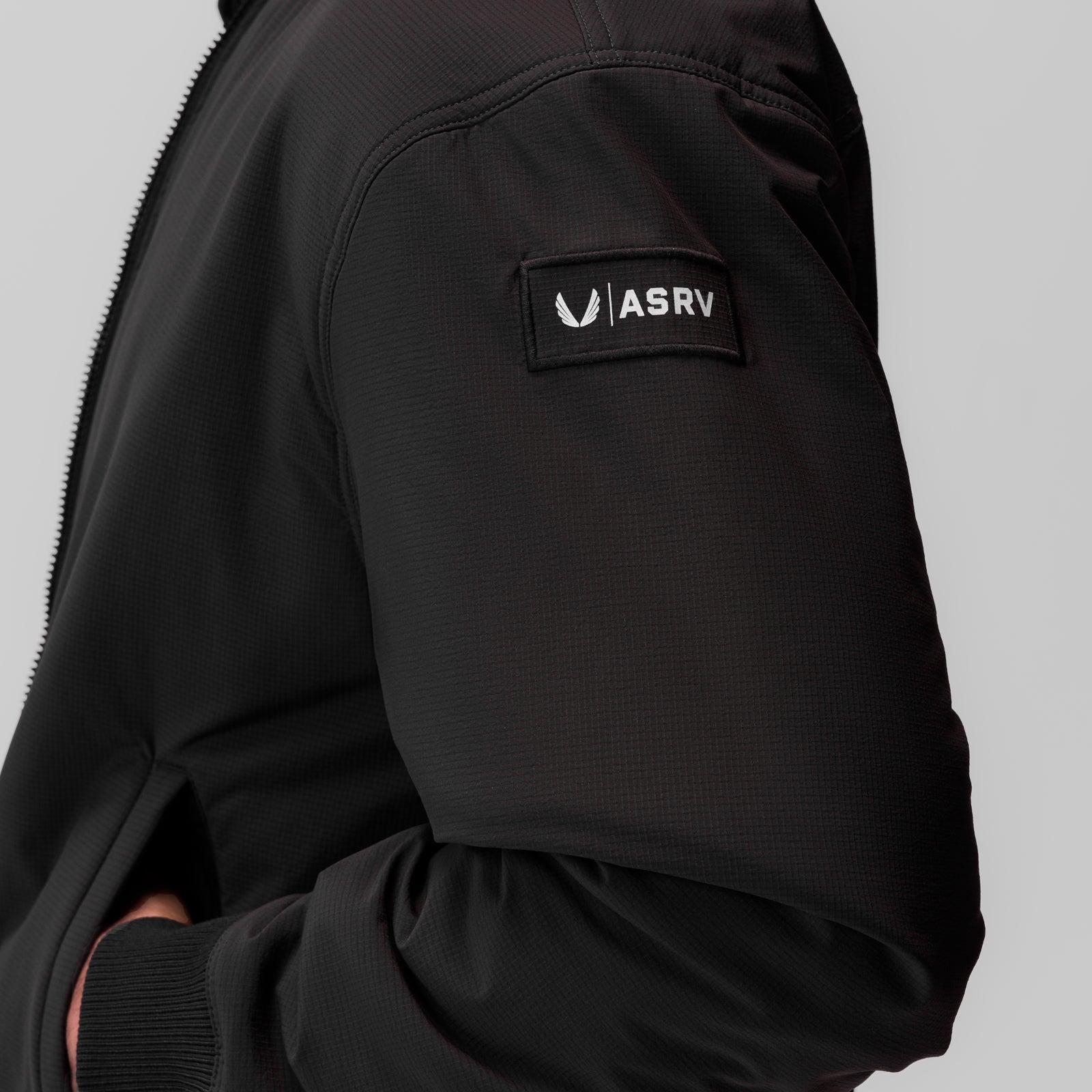 0858. Ripstop Insulated Bomber Jacket - Black Product Image