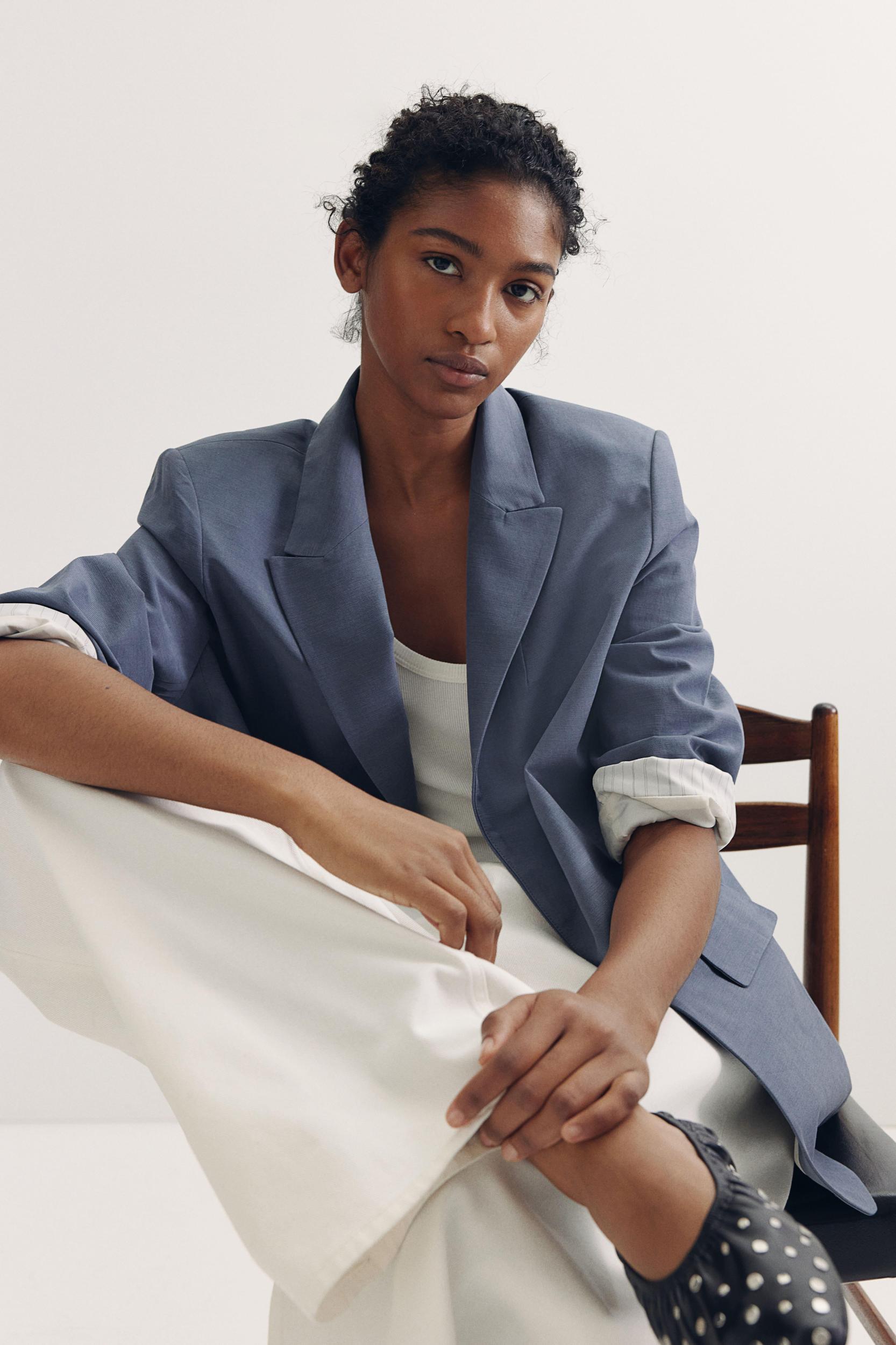 Lyocell-Blend Blazer Product Image
