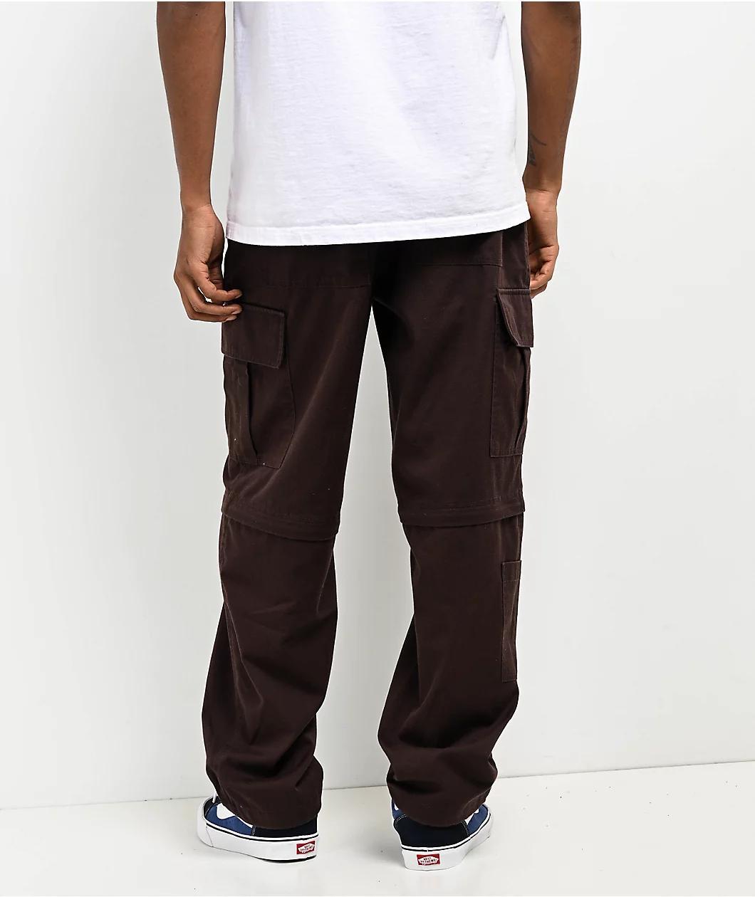 Empyre Brown Zip Off Cargo Skate Pants Product Image