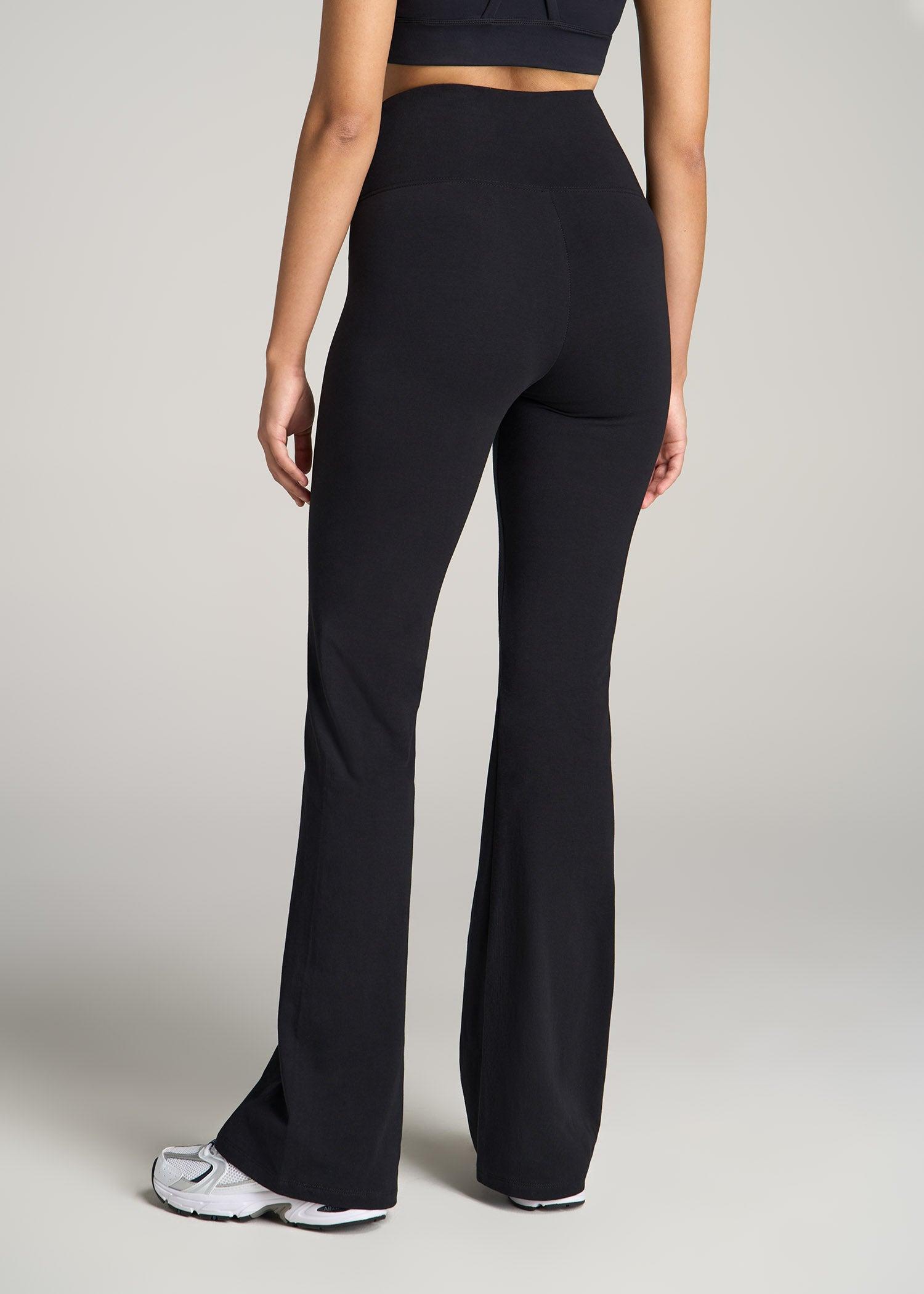 Tall Women's Cotton Flare Legging in Black Product Image