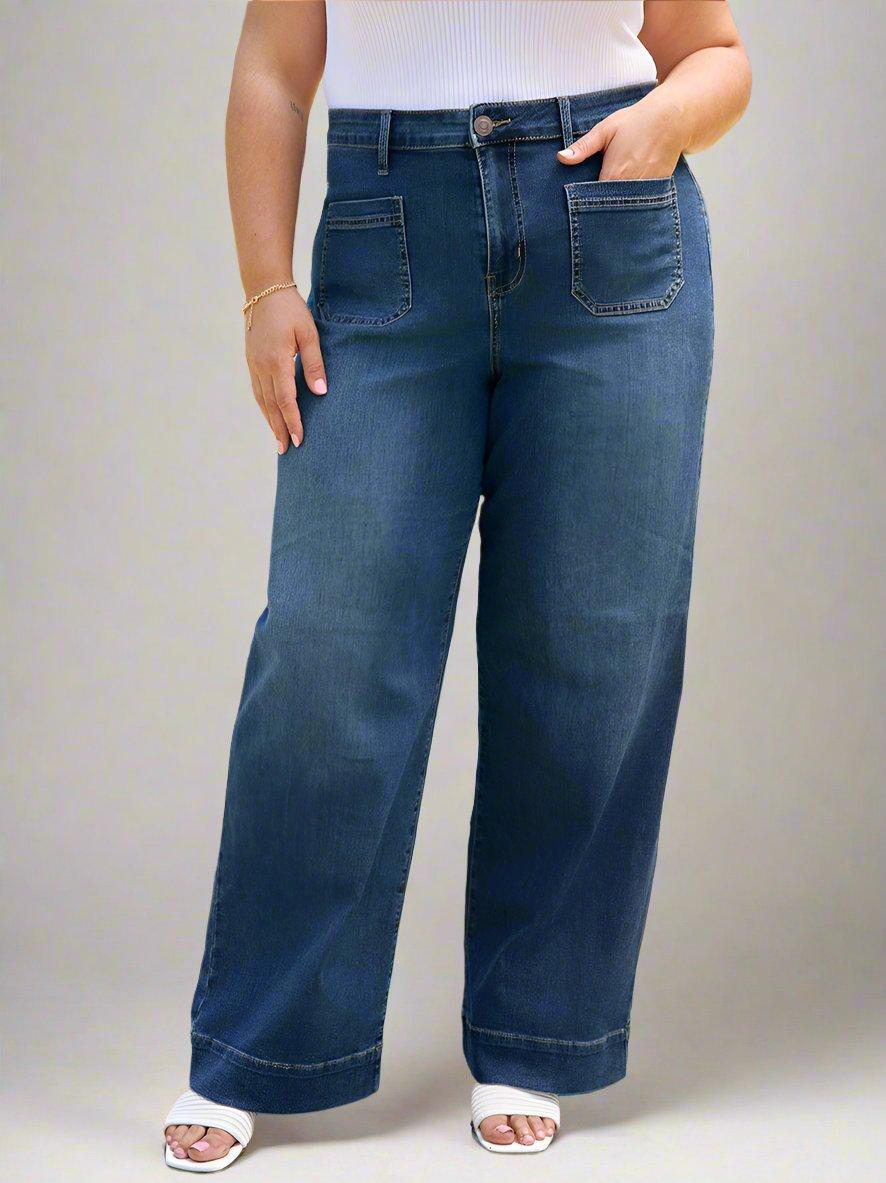 Westport Patch Pocket High Rise Sailor Jeans - Plus Product Image