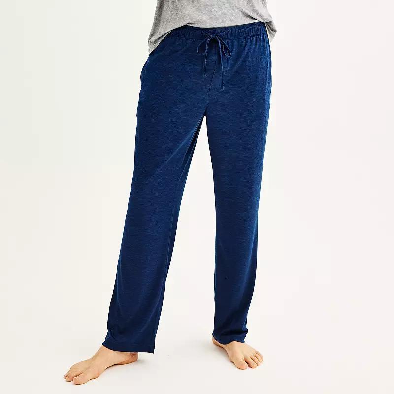 Men's Sonoma Goods For Life® Supersoft Drawstring Pajama Pants, Size: Large, Dark Gray Plaid Product Image