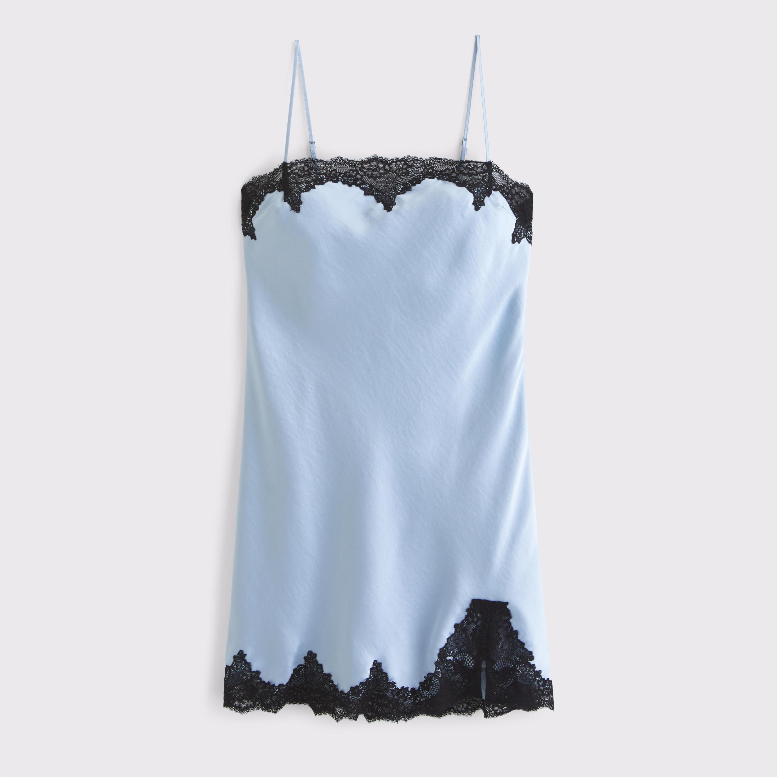 Lace Slip Mini Dress Product Image