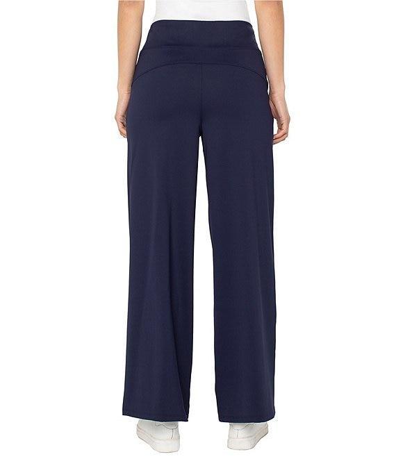Liverpool Los Angeles Tech Knit Wide Leg Mid Rise Pants Product Image