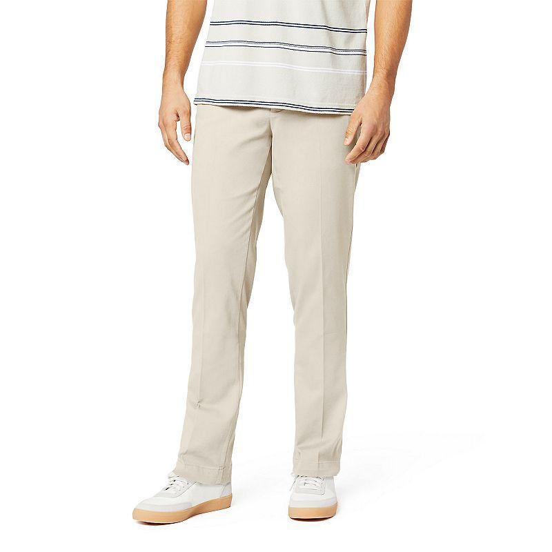 Men's Dockers® Easy Khaki Slim Stretch Flat-Front Pants, Size: 31X30, Black Product Image