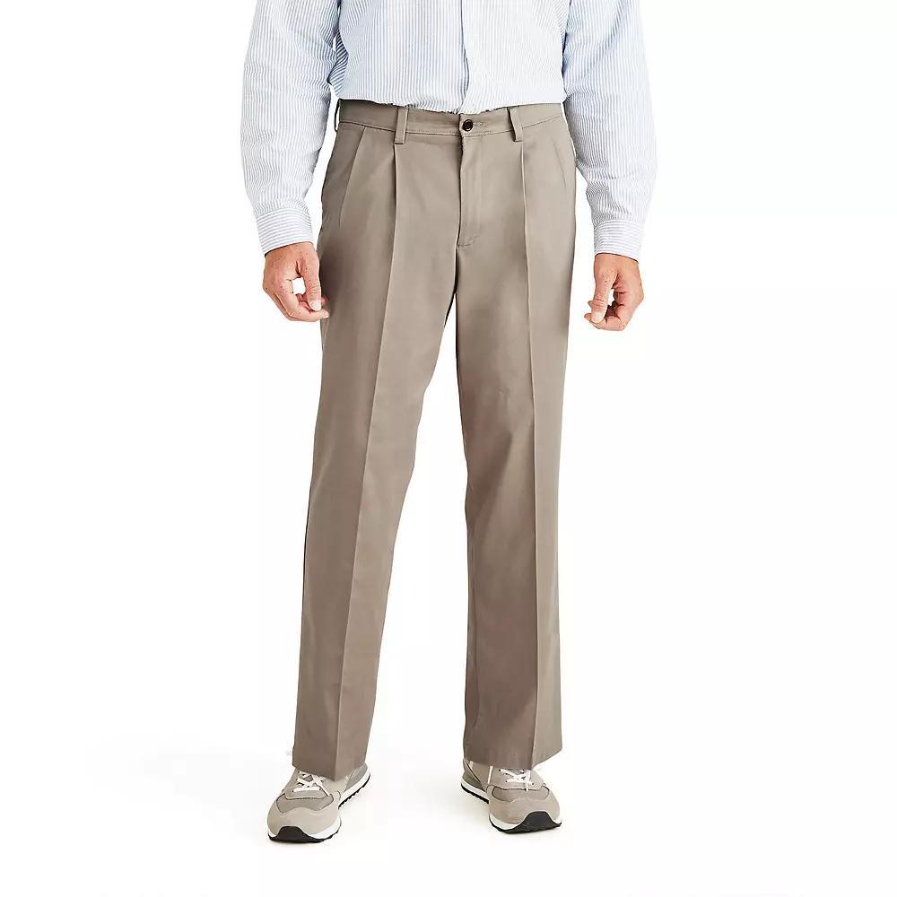 Big & Tall Dockers® Stretch Easy Khaki Classic-Fit Pleated Pants, Men's, Size: 38X36, Green Product Image