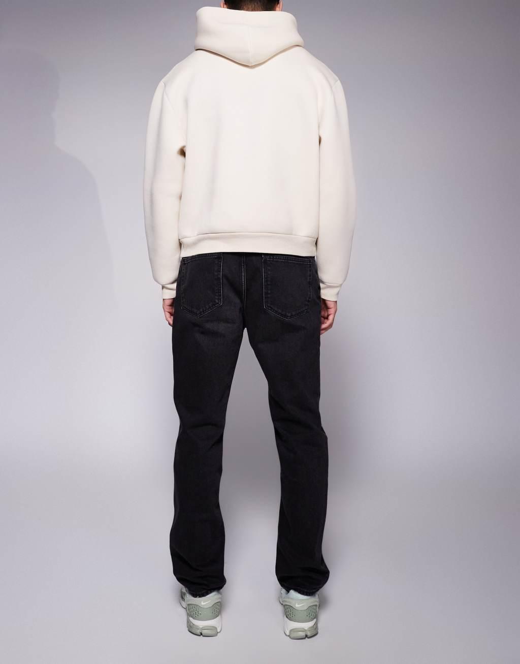 HUGO BLUE Jonah straight fit jeans in dark gray Product Image