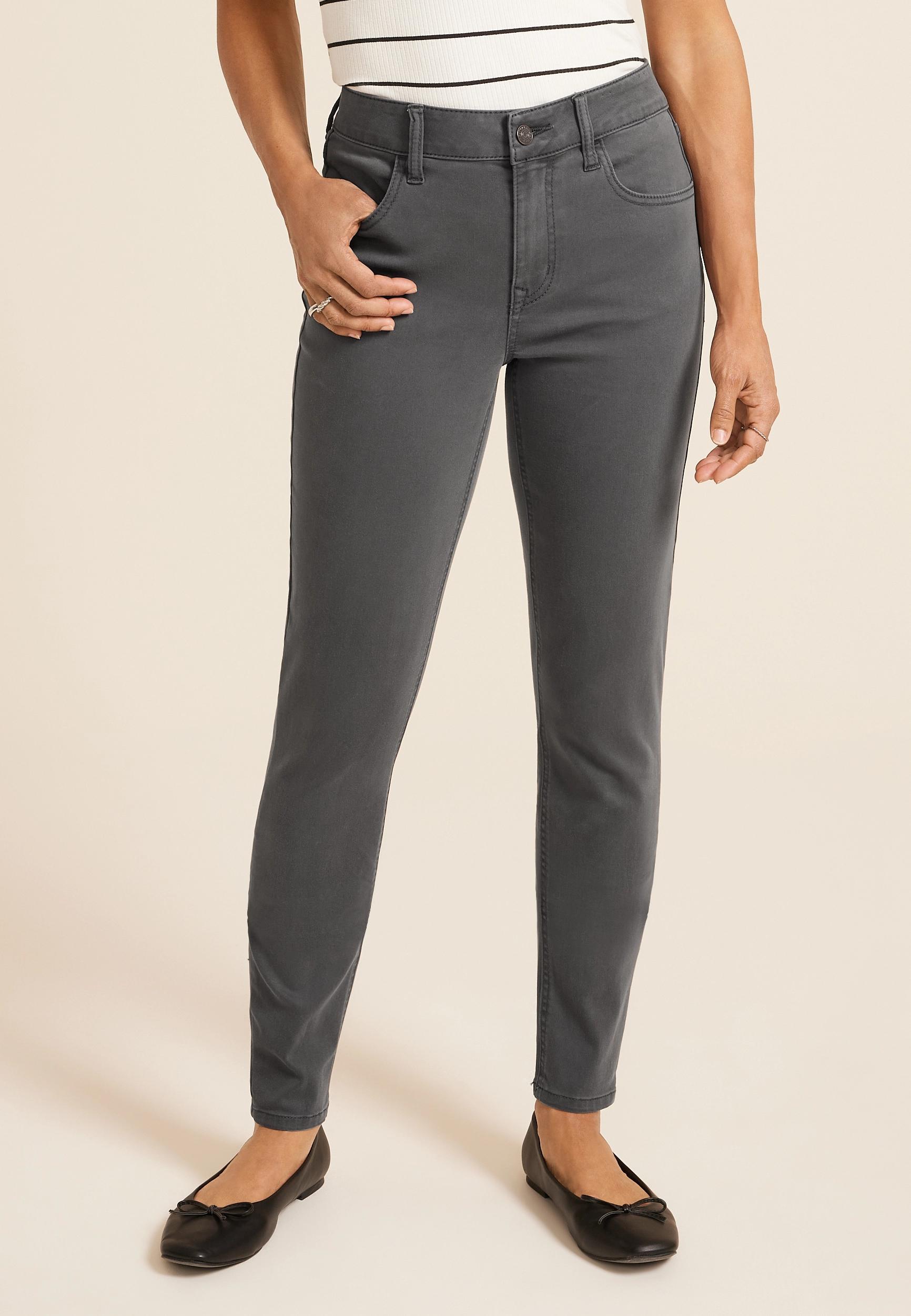 Maurices Womens Jeans High Rise Color Jegging Gray Denim Size Small Product Image