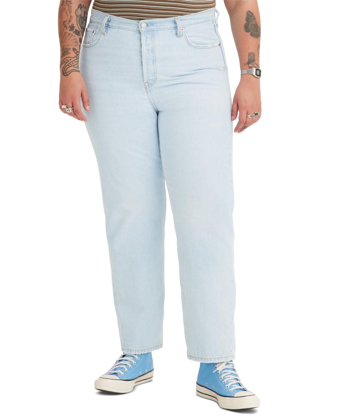 Plus Size Levi's® 501™ High-Rise Straight Leg Jeans, Women's, Size: 25 - Regular, Ojai T3 Blue Product Image